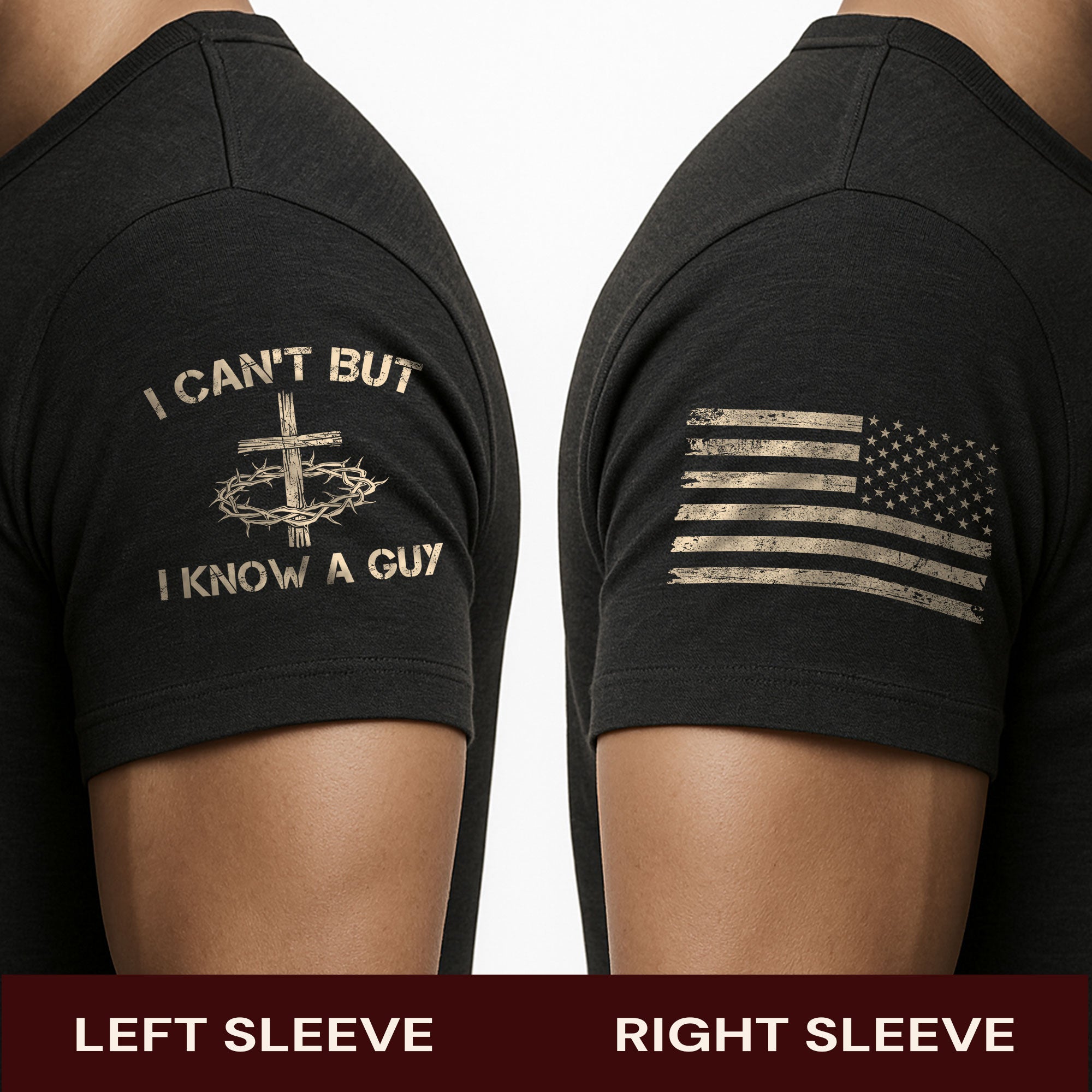 I Can’t But I Know a Guy T-Shirt – Bold Christian Cross Shirt for Men