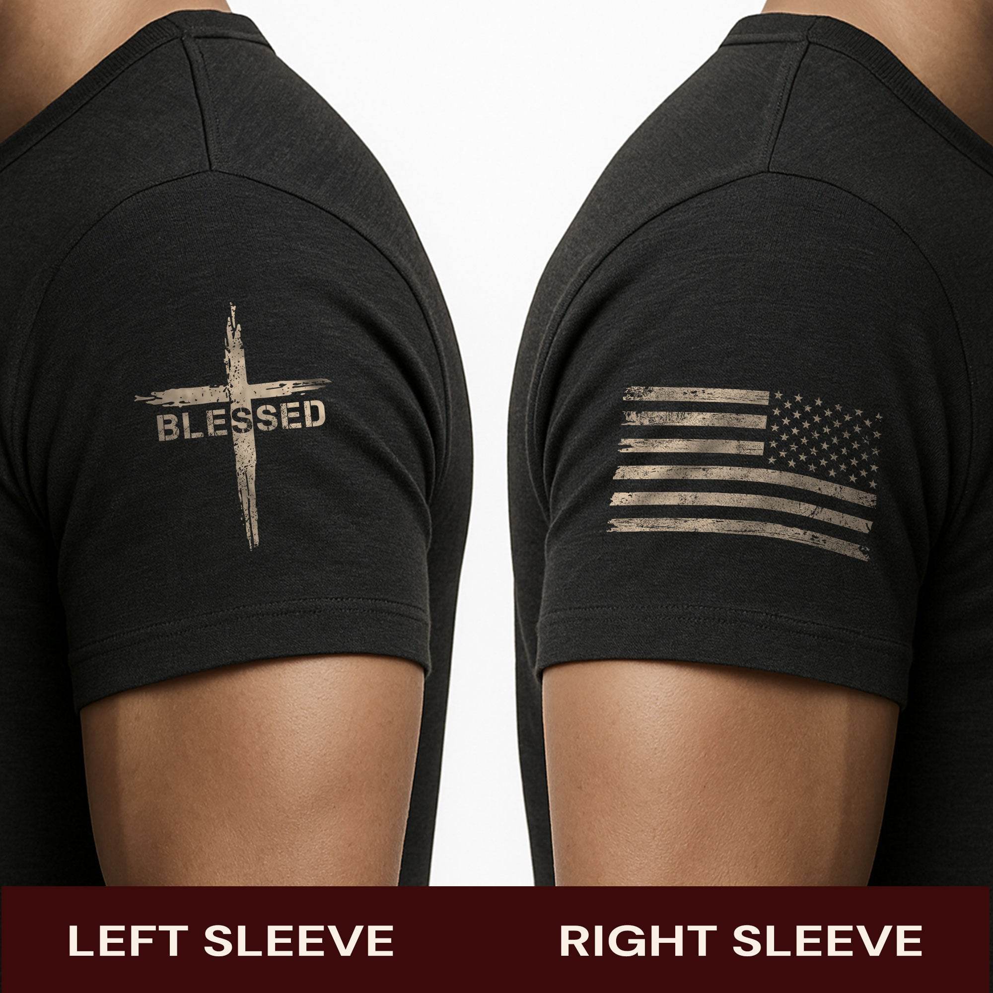 Blessed T-Shirt – Cross & Crown Edition - Rust Field Wear