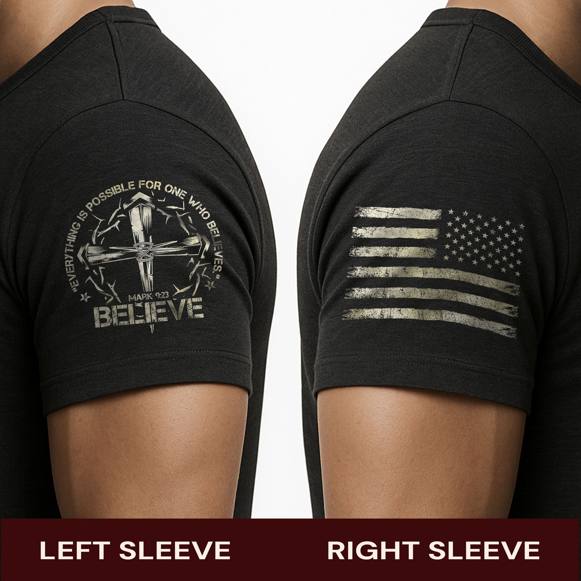 BELIEVE T-Shirt – Faith in Action, Powered by Mark 9:23