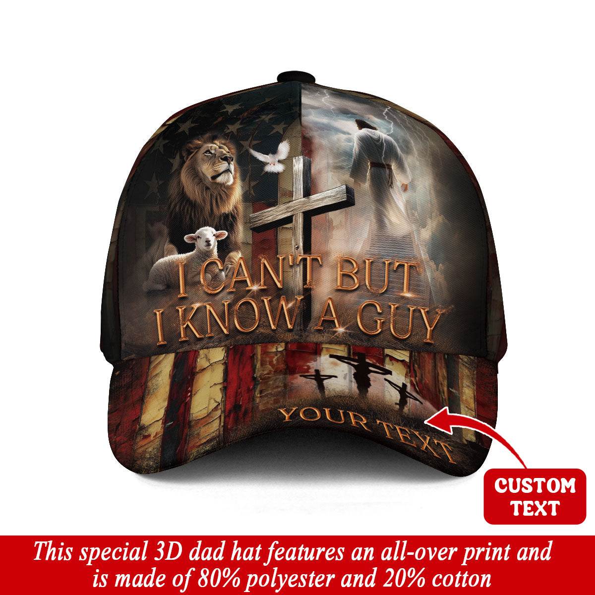 I Know a Guy – Lion & Lamb Customized Hat - Rust Field Wear