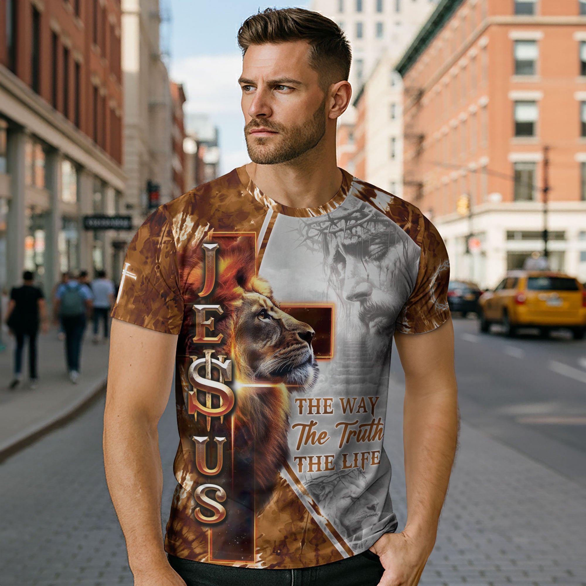 The Way The Truth The Life John 14:6 Lion Of Judah T-Shirt