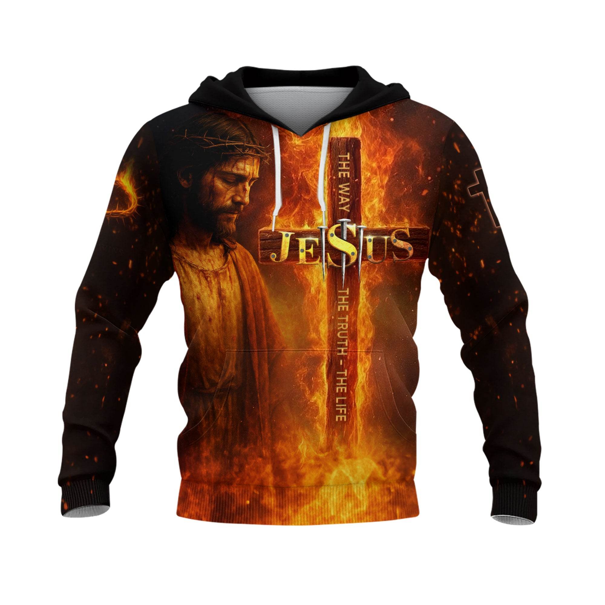 The Way The Truth The Life The Consuming Fire Of God Hoodie - Rust Field Wear