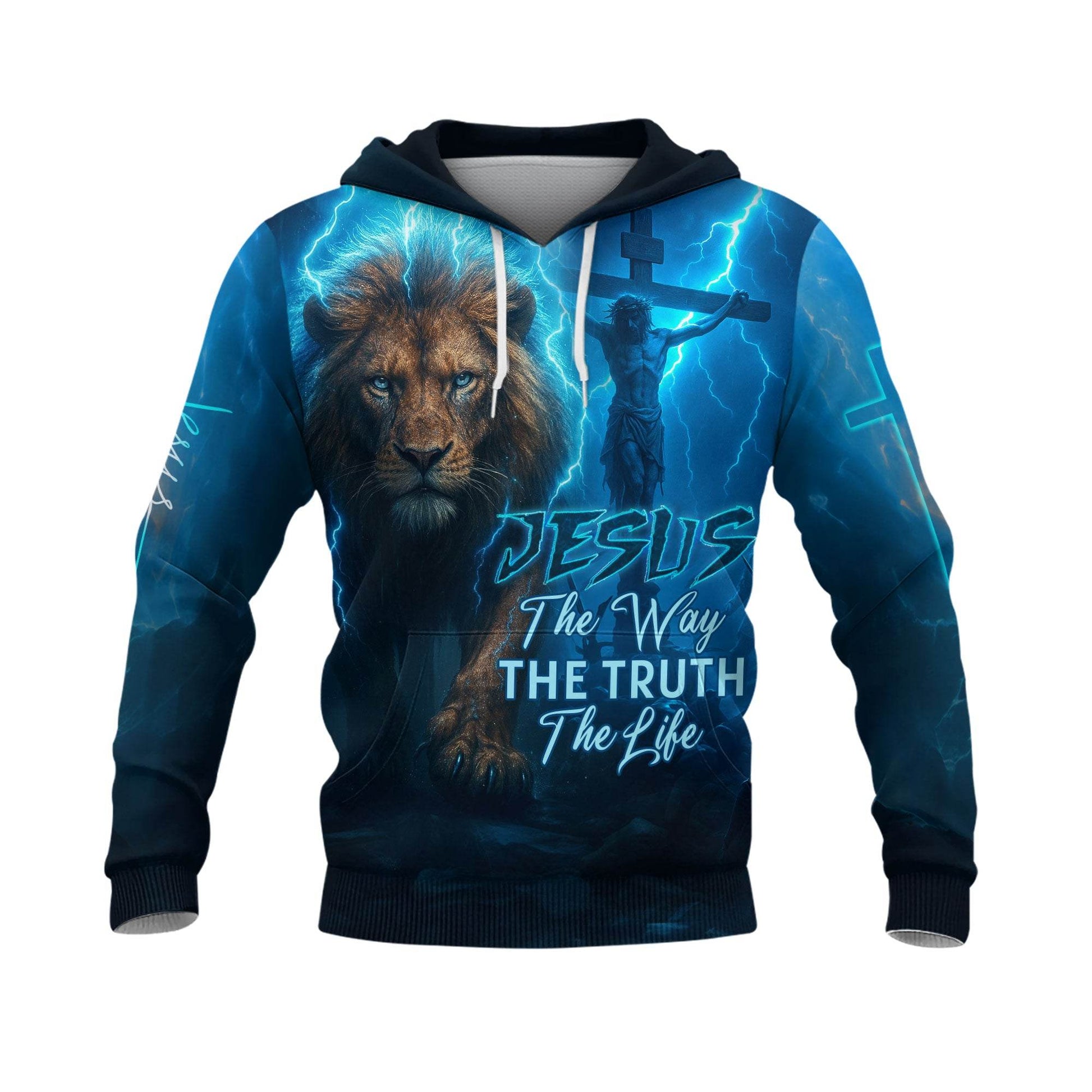 The Way The Truth The Life Christian Warrior Faith Hoodie - Rust Field Wear