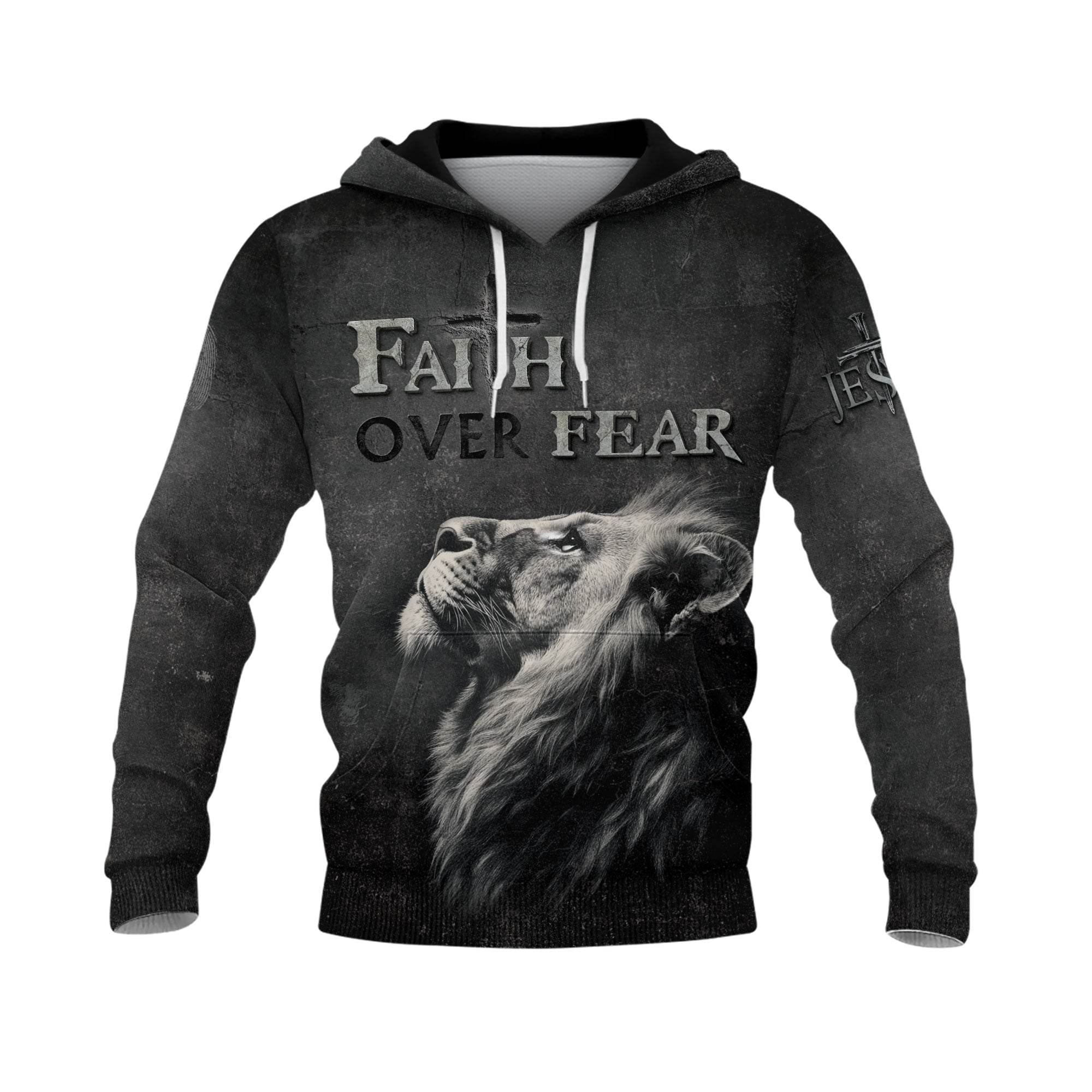 Look To The Cross And Not The Darkness "Faith Over Fear" Hoodie