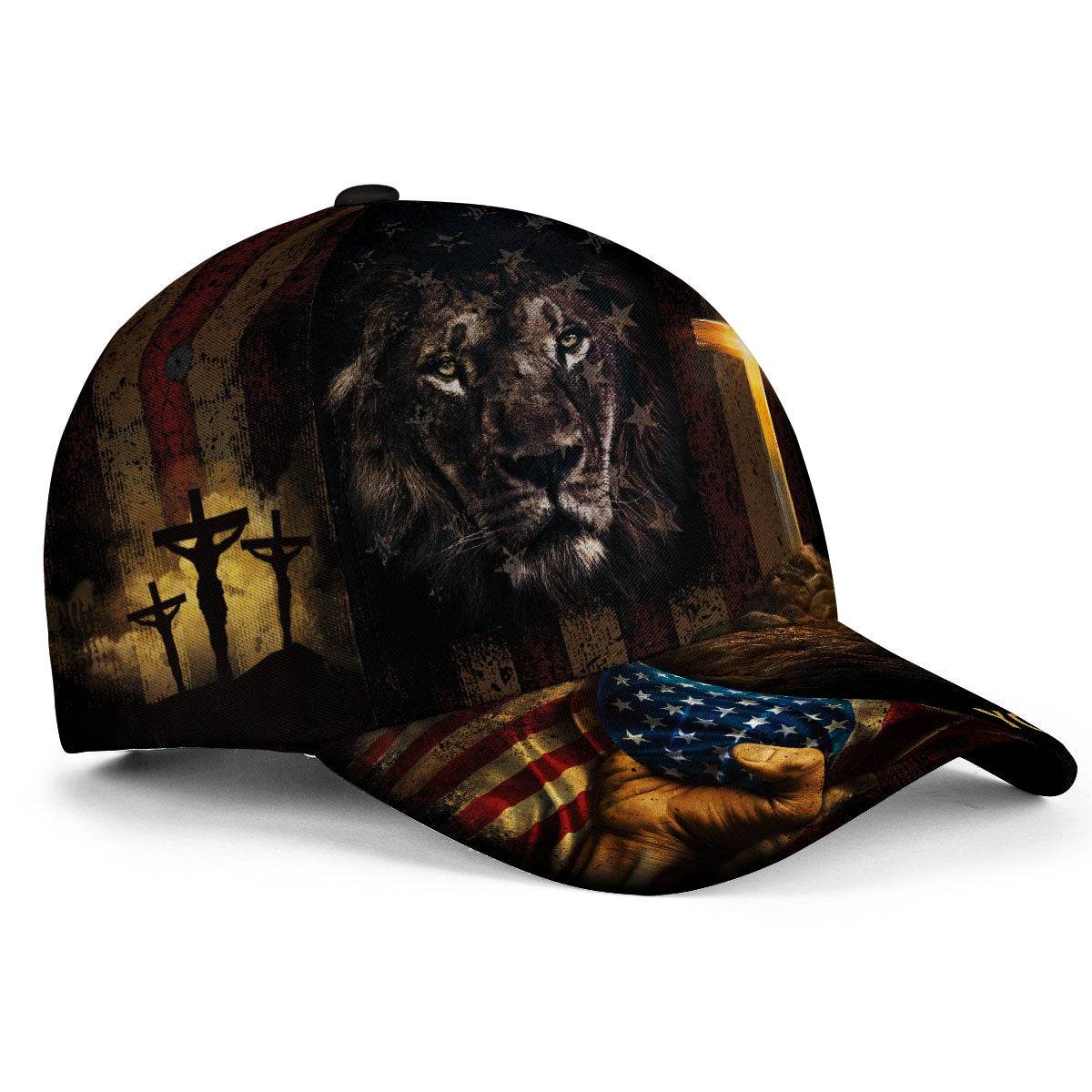 Kneel Before the Cross – Lion Customized Hat - Rust Field Wear
