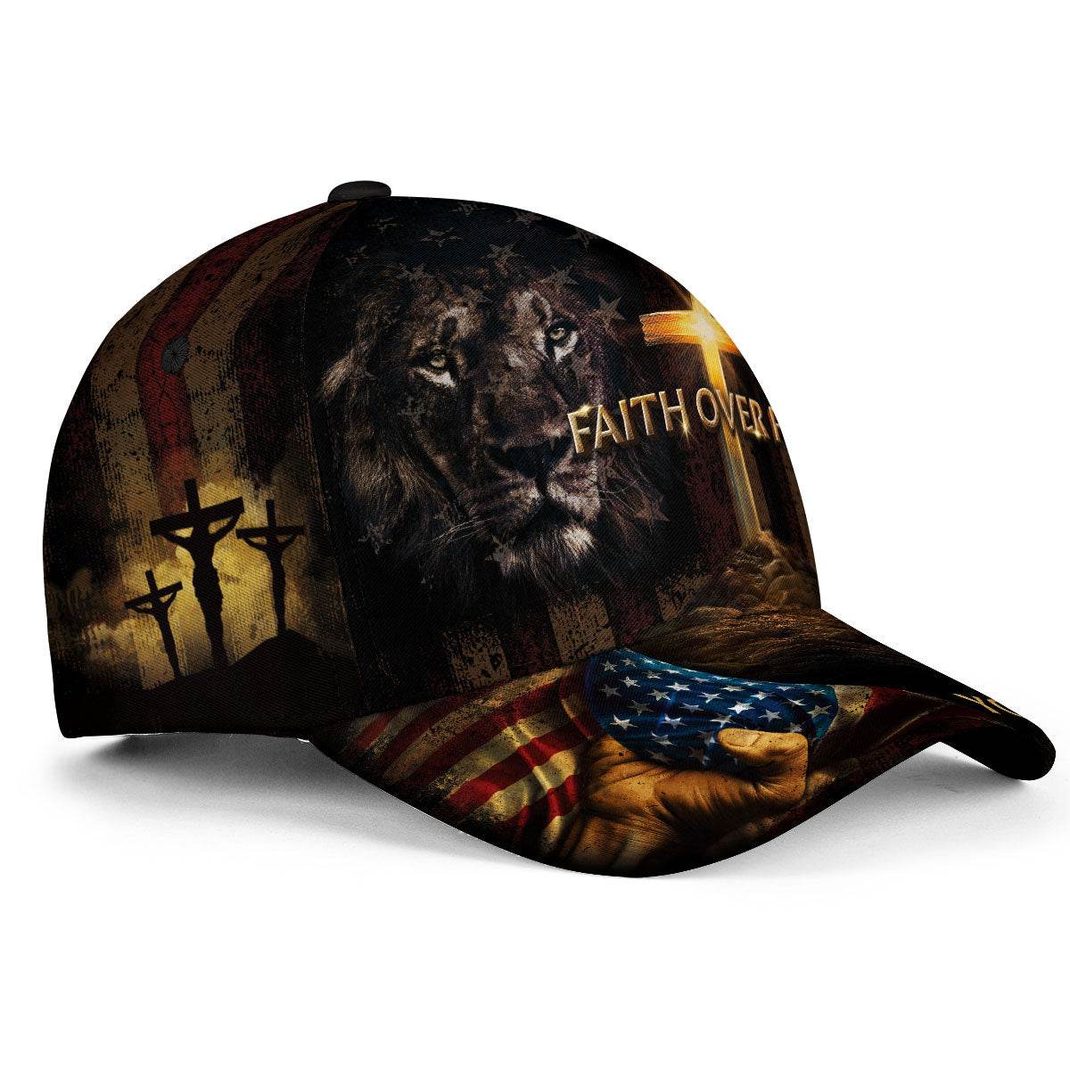 Custom Christian Faith Over Fear Hat - Rust Field Wear