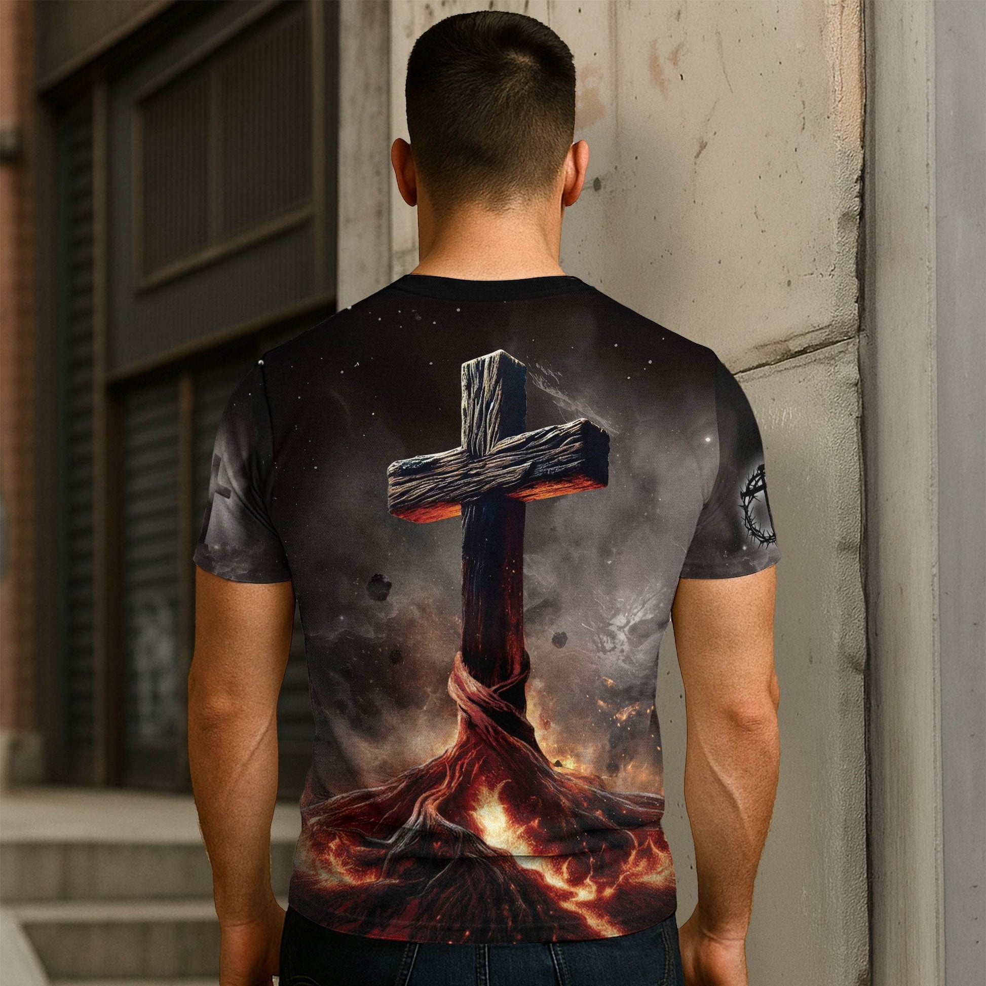 An Unshakeable Faith Rooted In Christ Lion Religious T-Shirt - Rust Field Wear