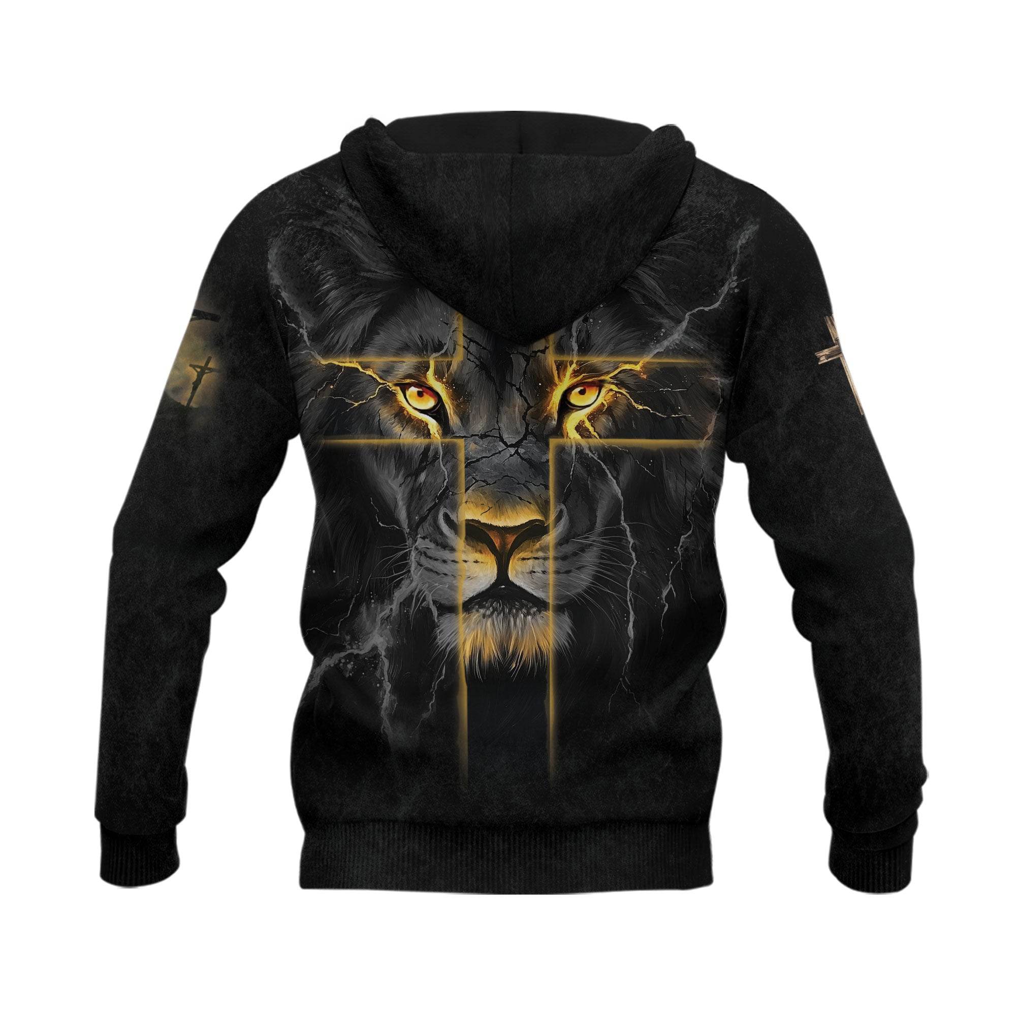 A Fierce Faith "Faith Over Fear" Lion And Lightning Hoodie