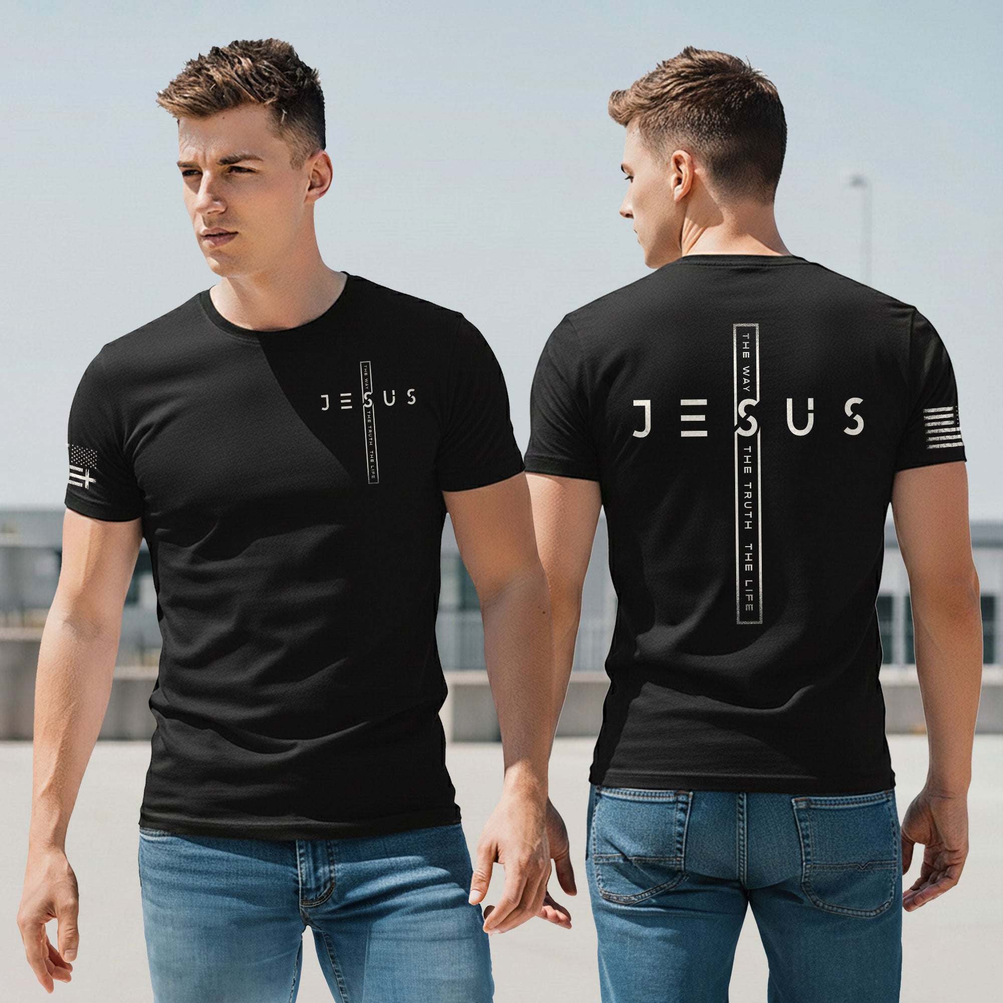Jesus Cross The Way The Truth The Life Christian Faith T-Shirt