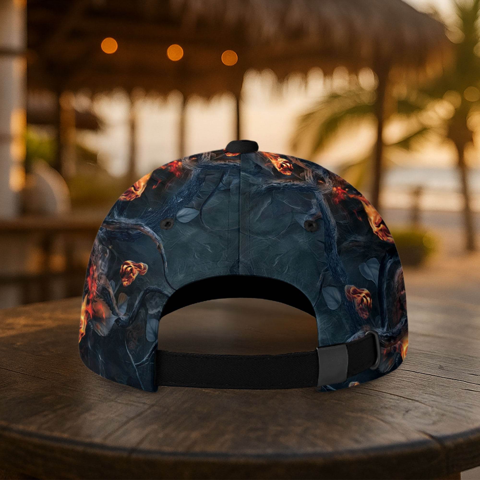 REDEEMED Cross Fire Cap – Bold Christian Statement Hat (Custom Text) - Rust Field Wear