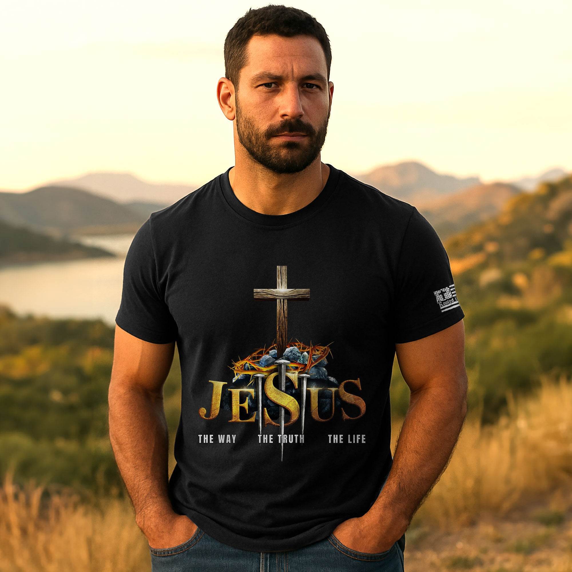 JESUS – The Way, Truth & Life T-Shirt - Rust Field Wear