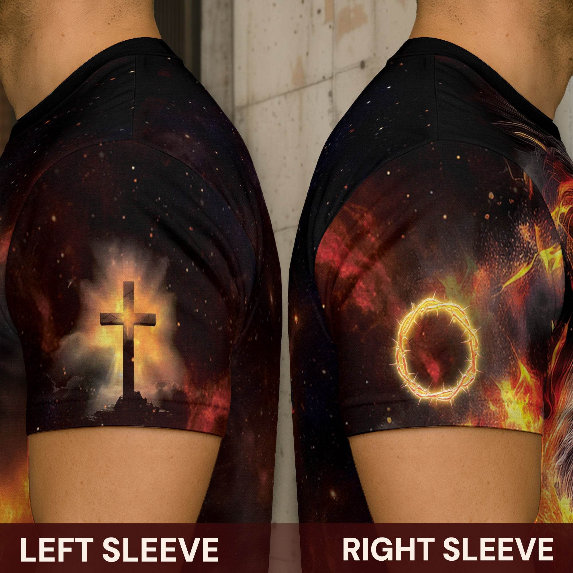 "Jesus Is Coming Back" Forged In Fire Cross And Lion T-Shirt