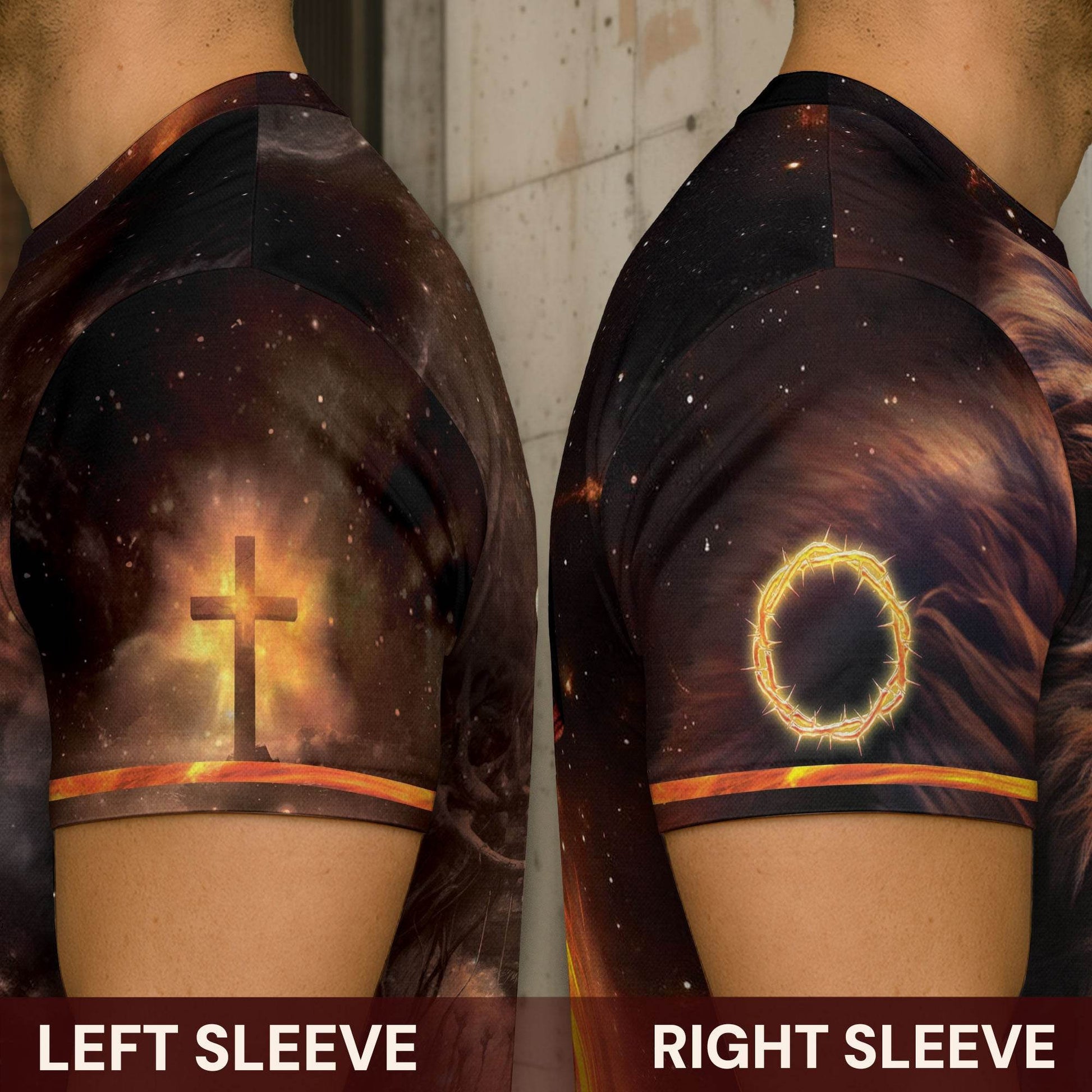 Jesus The Way The Truth The Life Cross & Lion Fire T-Shirt - Rust Field Wear