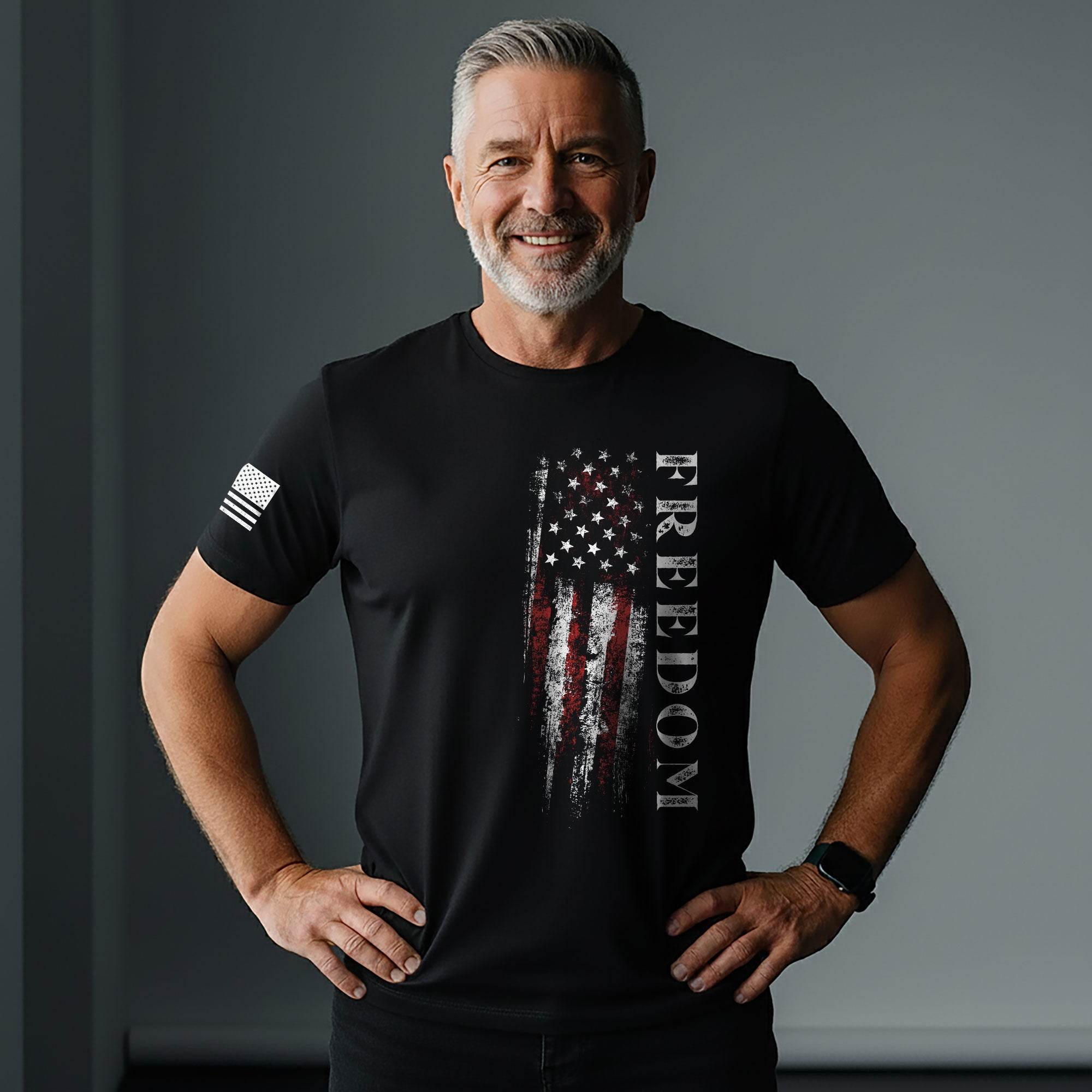 'The Battle for Freedom' Patriotic T-Shirt - Rust Field Wear