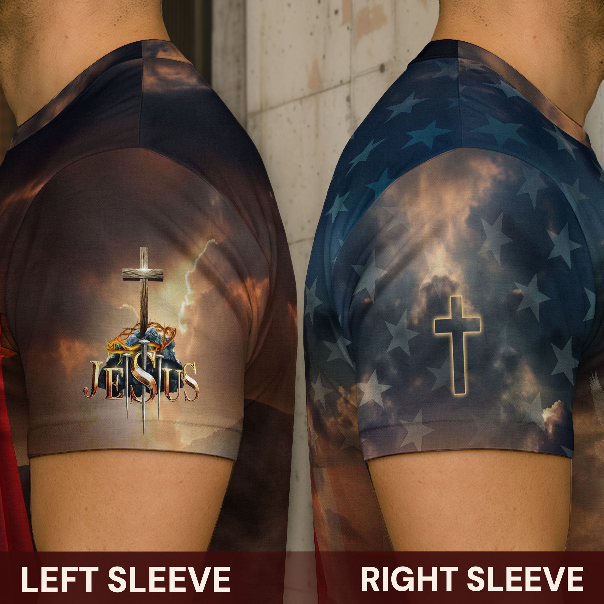 Jesus The Way The Truth The Life Lion and Lamb Christian T-Shirt