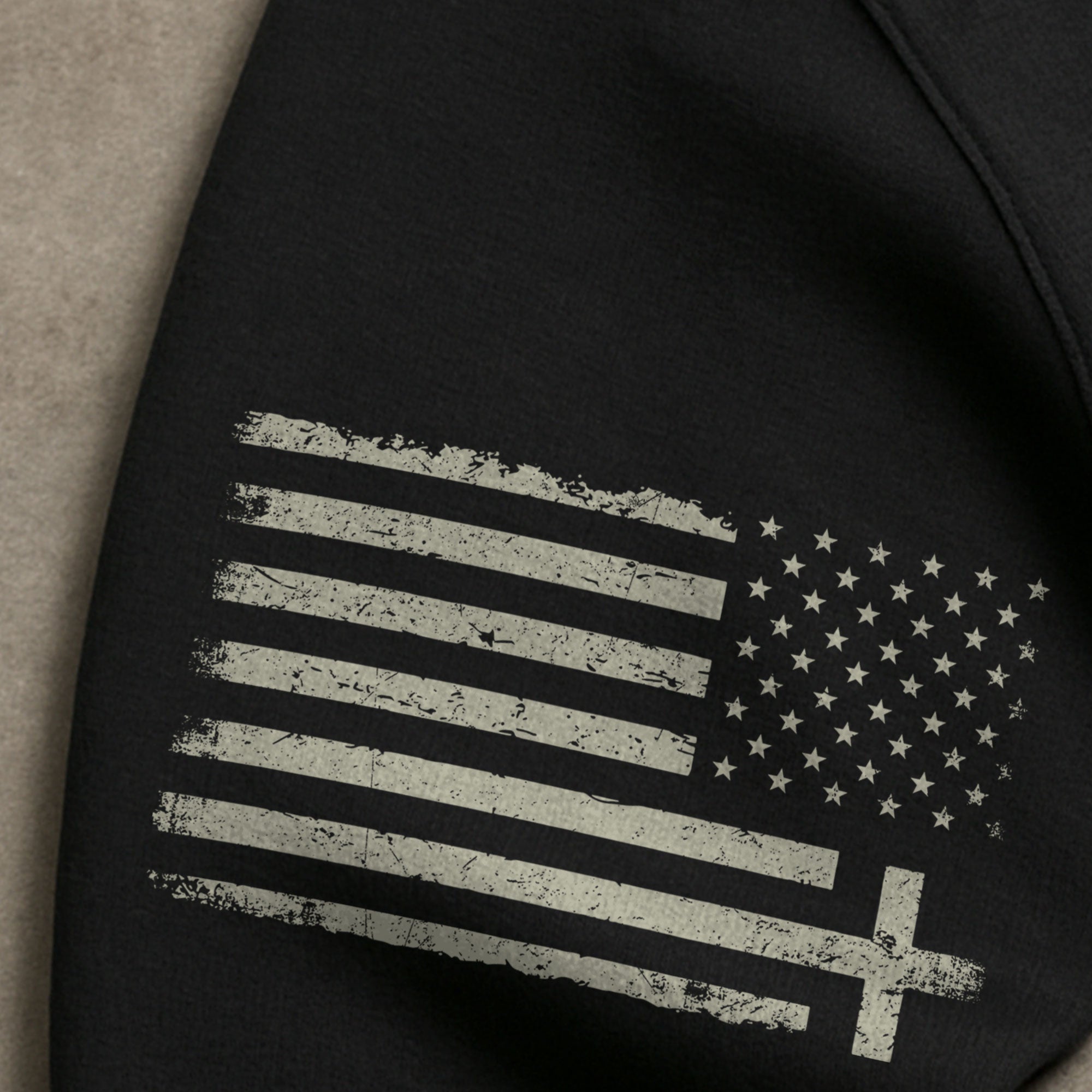 Faith Over Fear American Flag Cross Psalms 118 6 Christian Hoodie