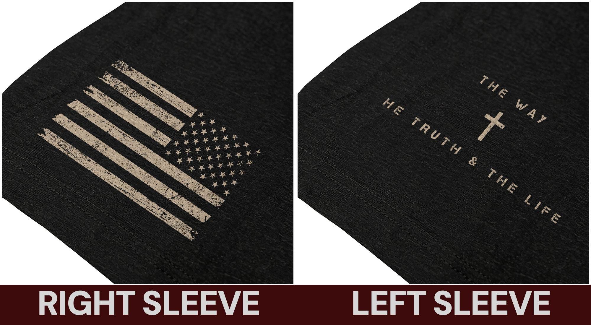 Jesus - The Way The Truth The Life T-shirt - Rust Field Wear