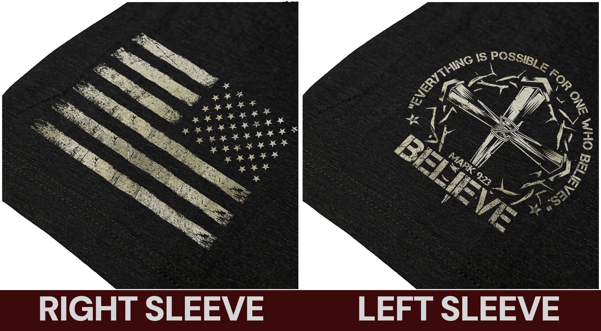 BELIEVE T-Shirt – Faith in Action, Powered by Mark 9:23