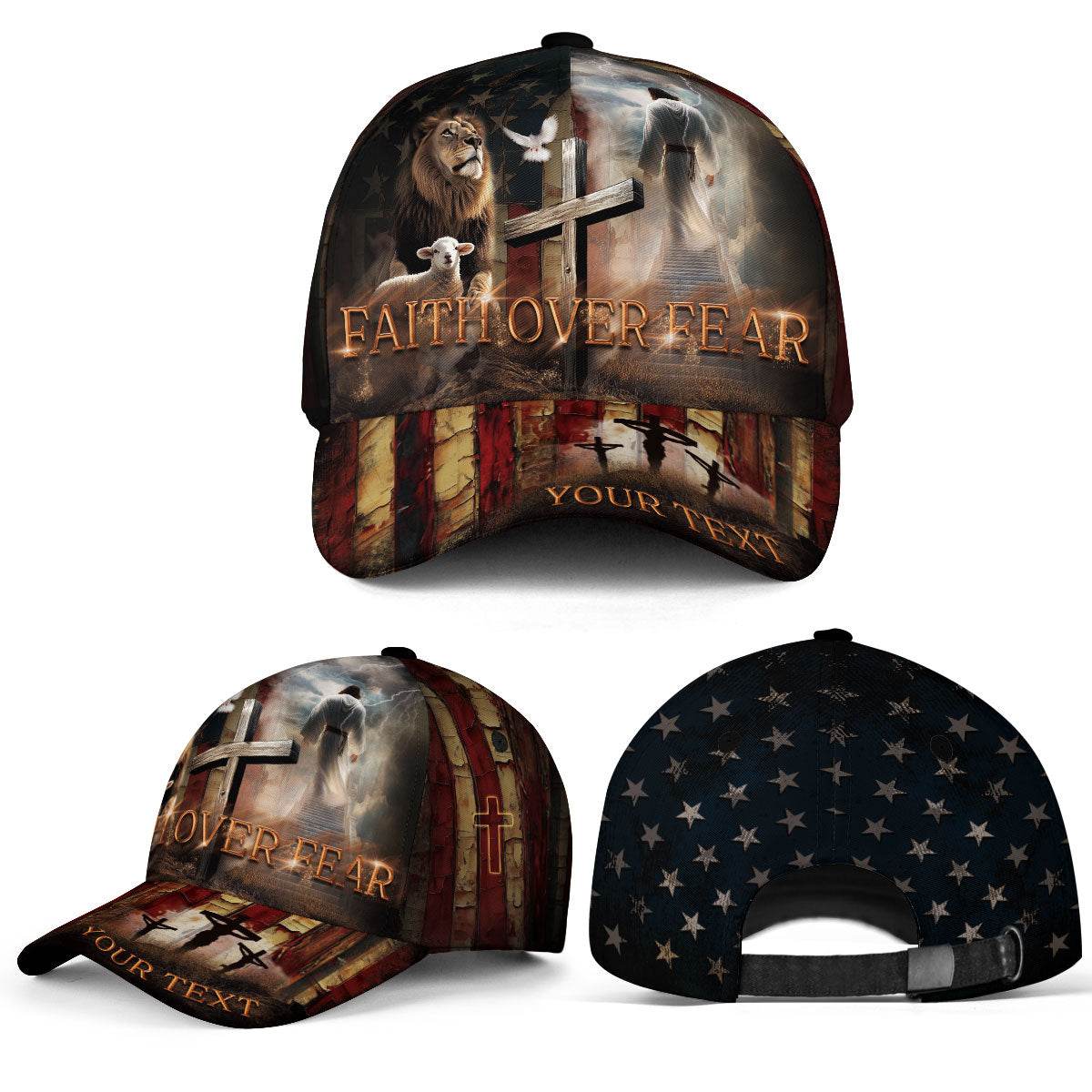Faith Over Fear Hat – Custom Christian Cap - Rust Field Wear
