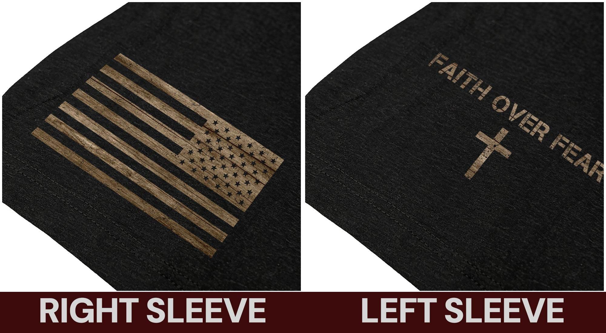 Faith Over Fear – Psalm 118:6 Collection | Christian Warrior Tees (Black Version) - Rust Field Wear