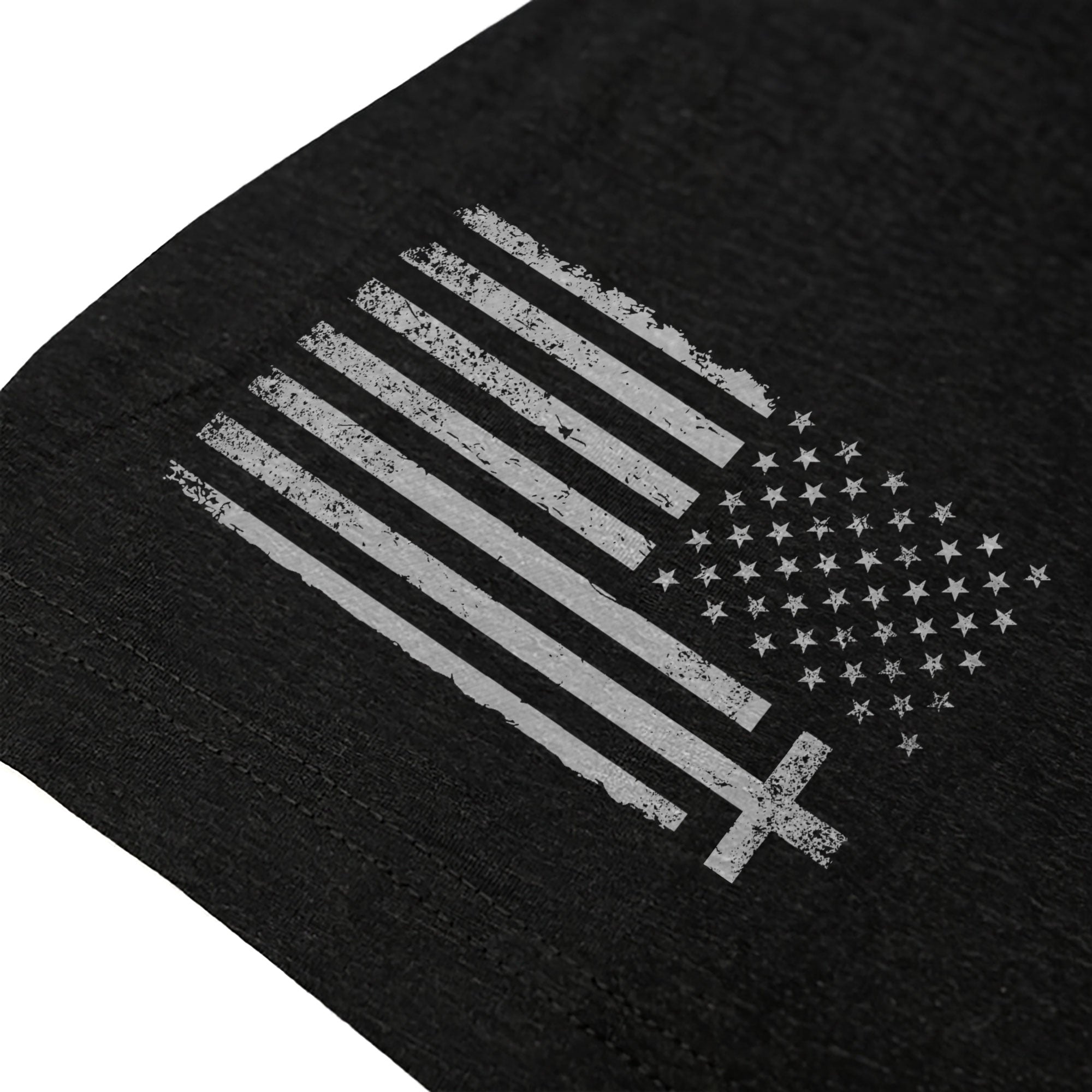 Faith Over Fear American USA Flag Cross Christian T-Shirt