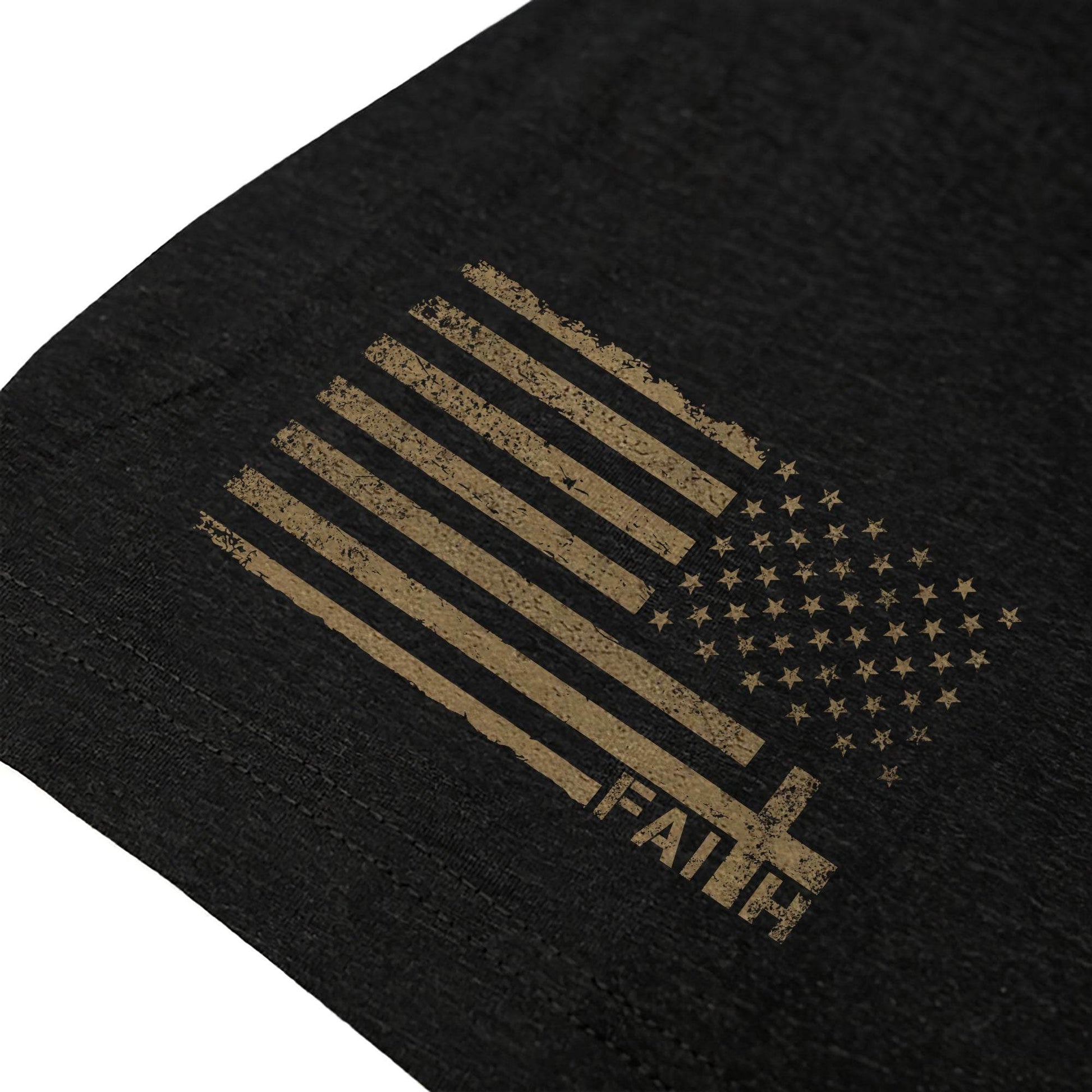 Faith Over Fear T-Shirt – Crown of Thorns Cross with Scripture Quote - Rust Field Wear