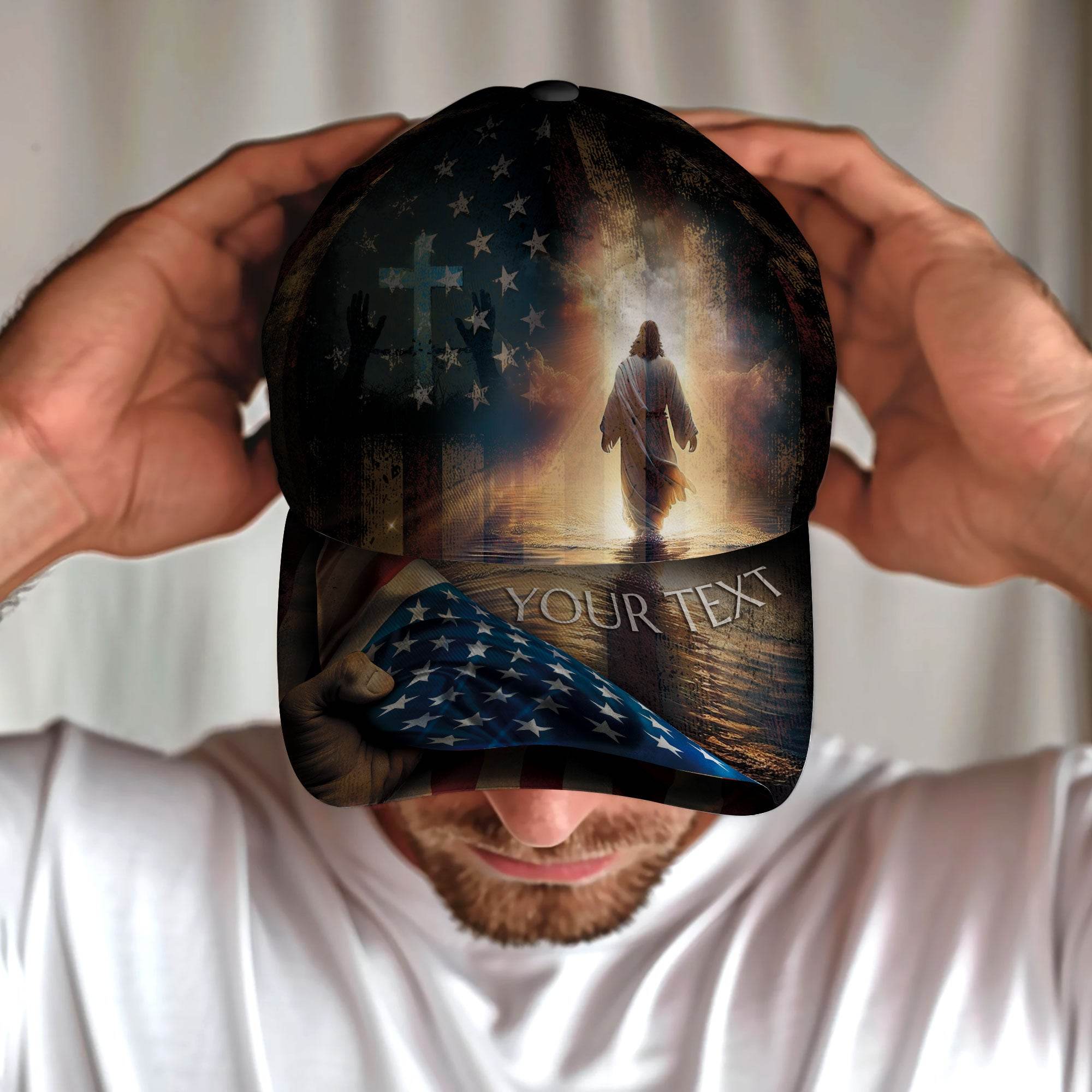 Walk with Christ – American Christian Customized Hat - Rust Field Wear