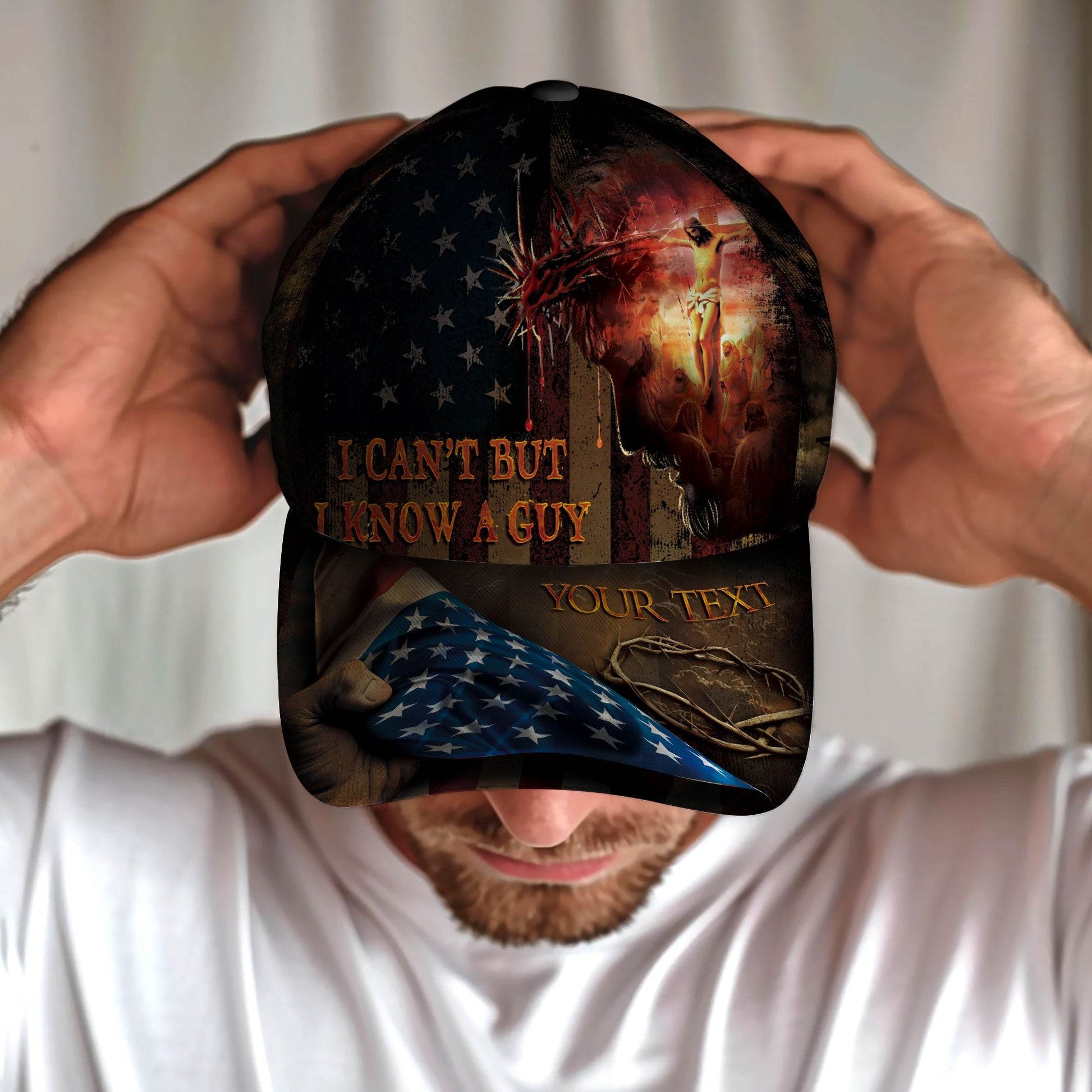 I Know a Guy – Redeemed by Blood Customized Hat - Rust Field Wear