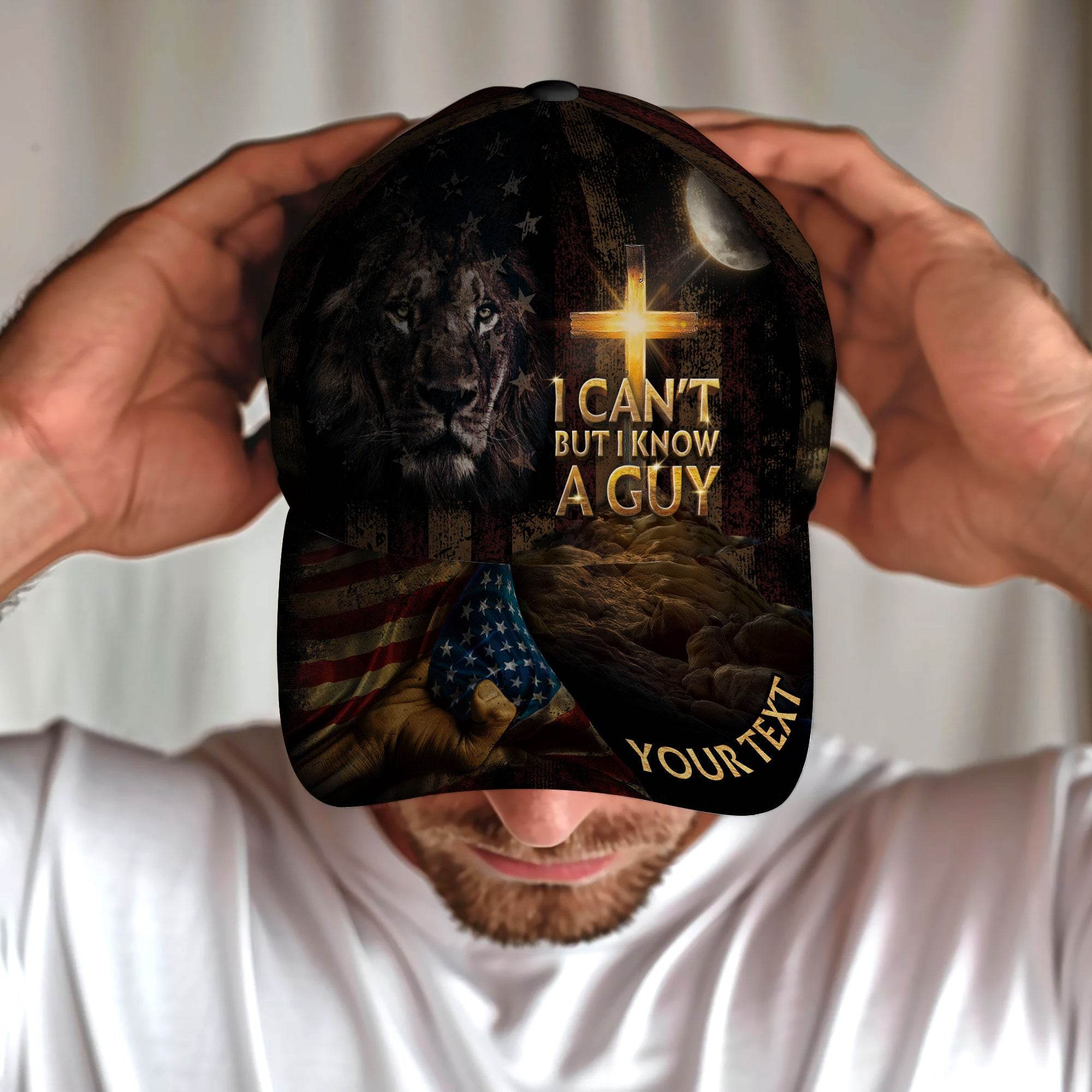 Lion of Faith – I Know a Guy Customized Hat - Rust Field Wear