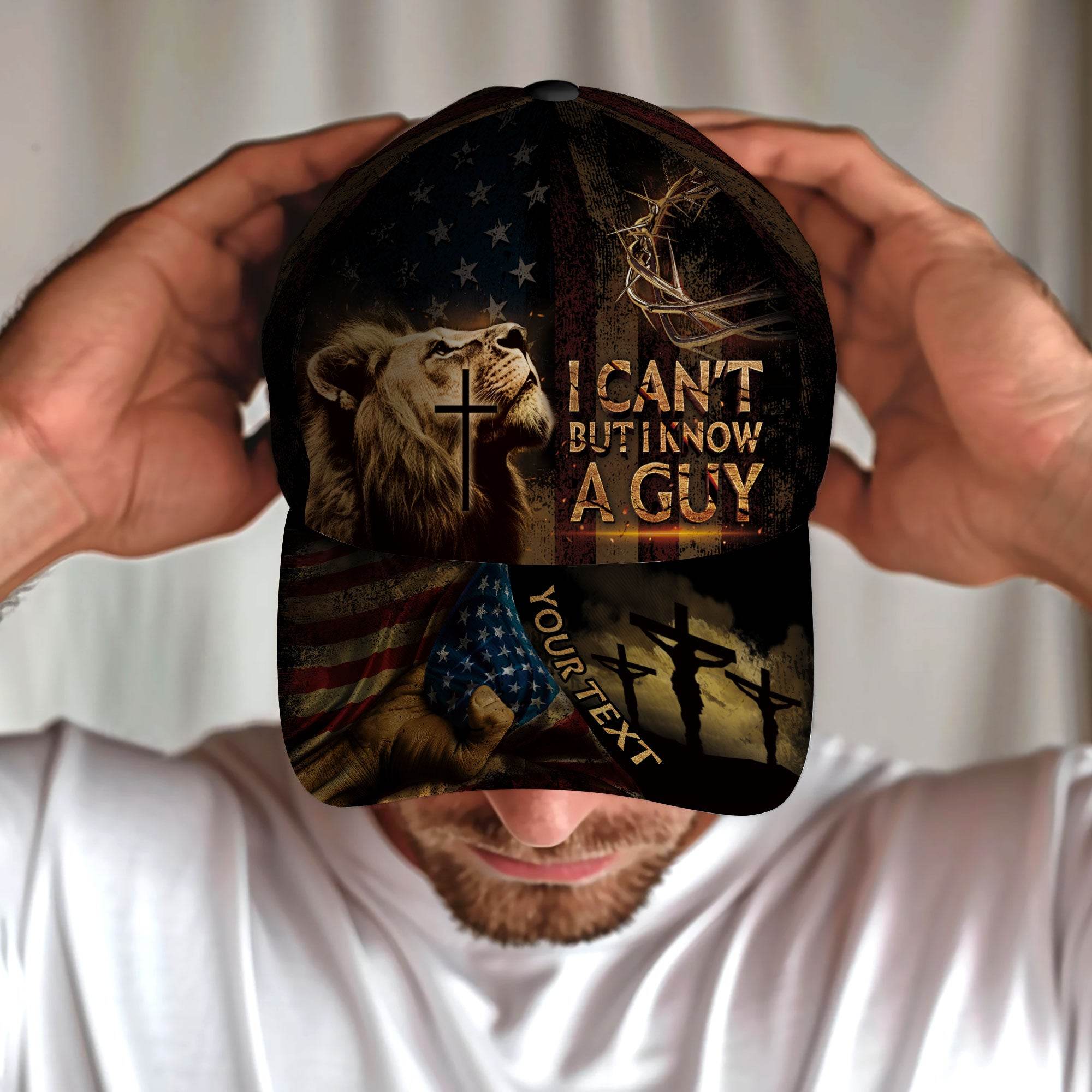 I Know a Guy – Lion of Faith Customized Hat - Rust Field Wear