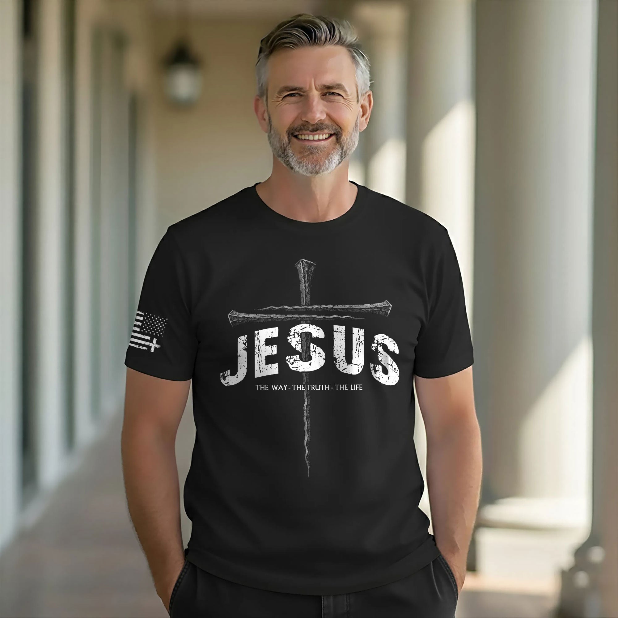 Jesus Cross Christian T-Shirt – The Way, The Truth, The Life