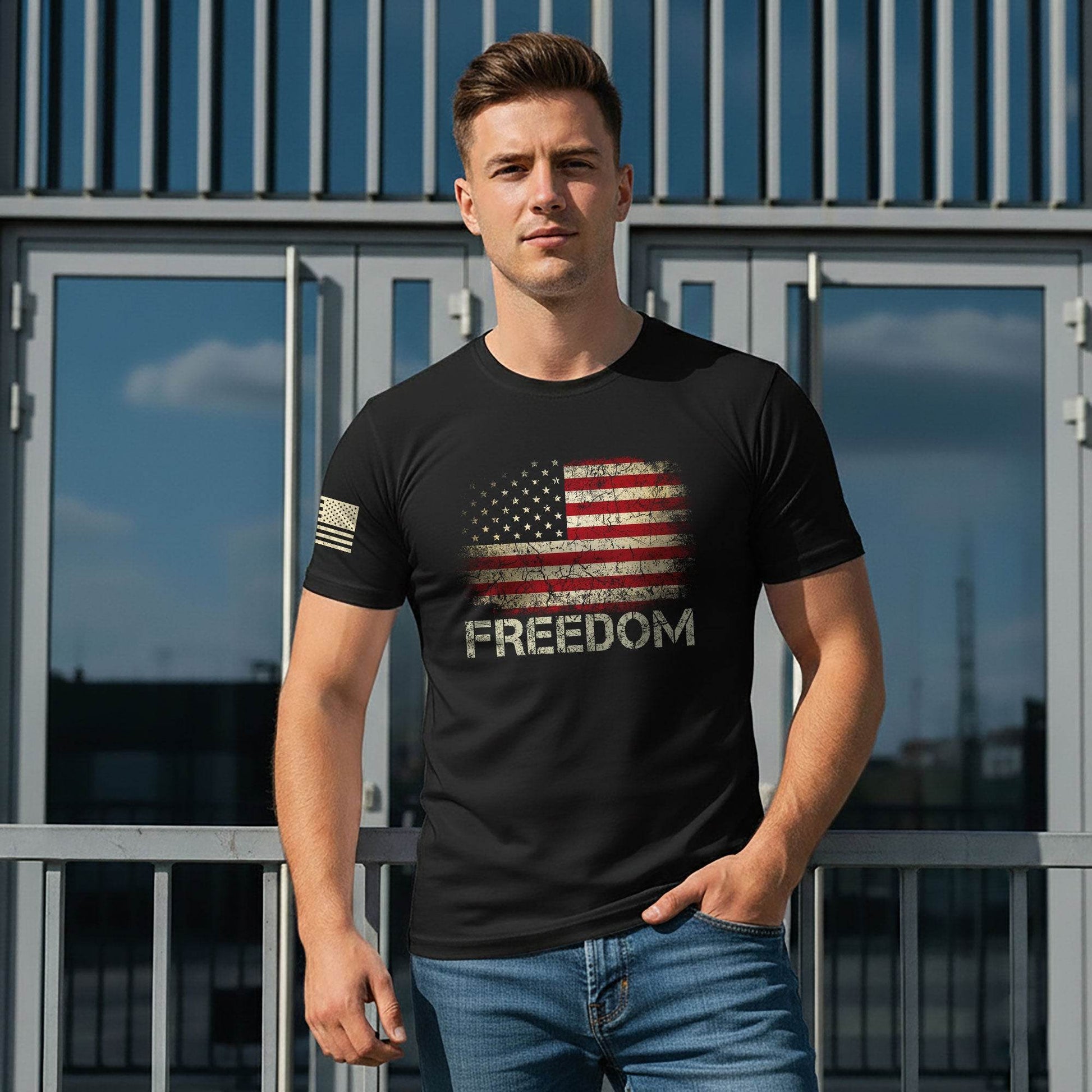 'Freedom' American Legacy T-Shirt - Rust Field Wear