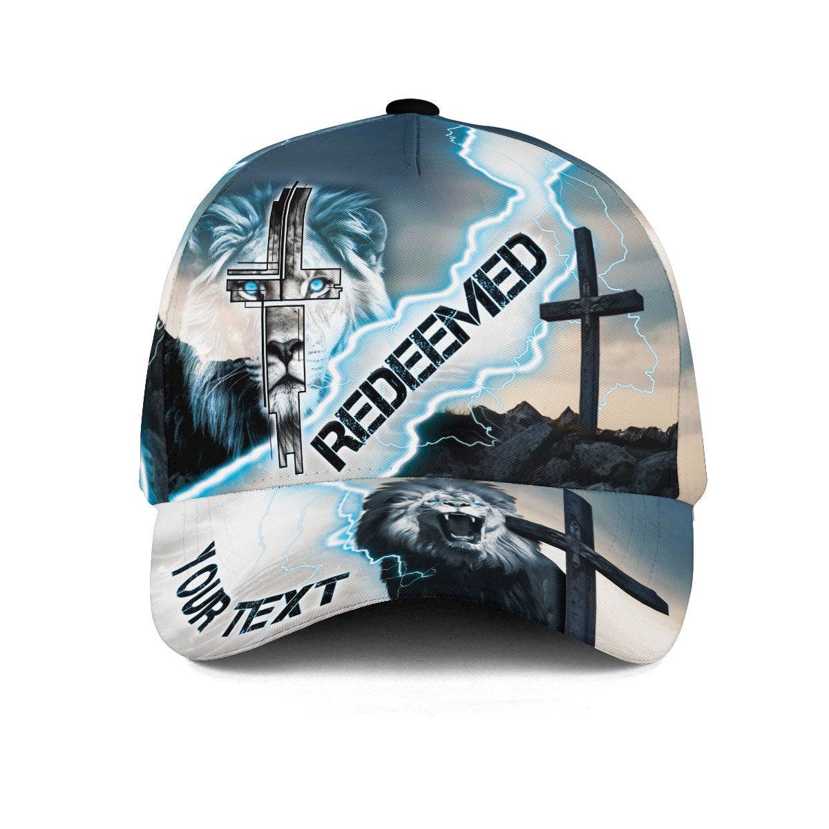 REDEEMED – White Lion of Judah Christian Customized Hat - Rust Field Wear