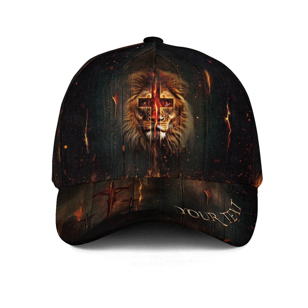 Lion of Judah Cross – Custom Christian Hat - Rust Field Wear