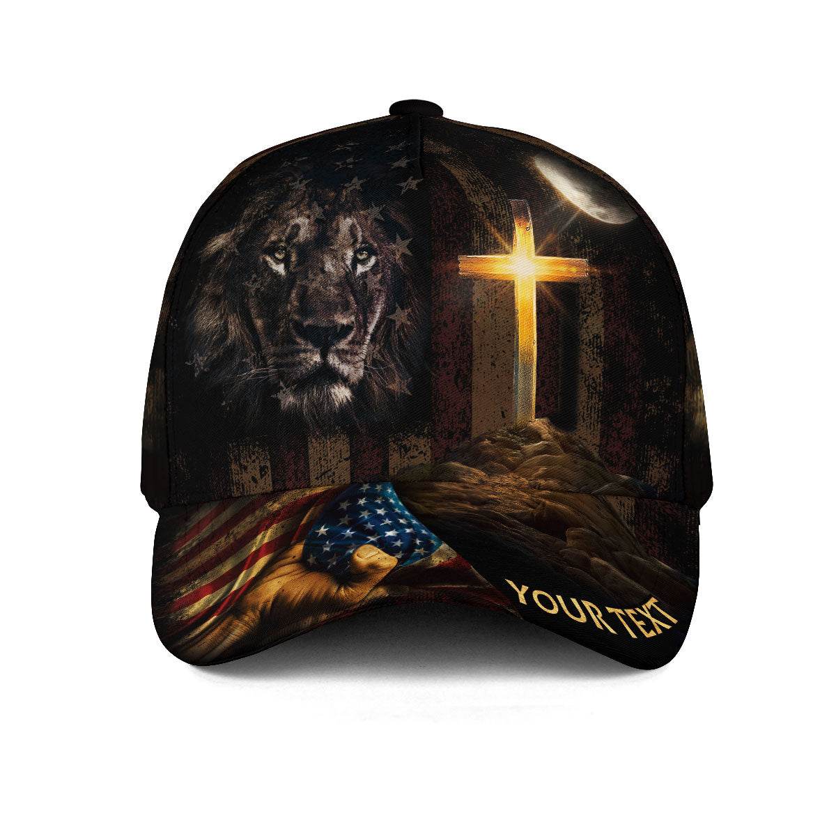 Kneel Before the Cross – Lion Customized Hat - Rust Field Wear