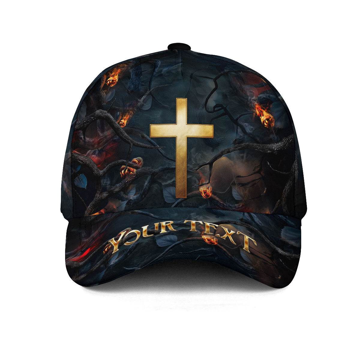 Cross in the Fire – Spiritual Warfare Customized Hat - Rust Field Wear