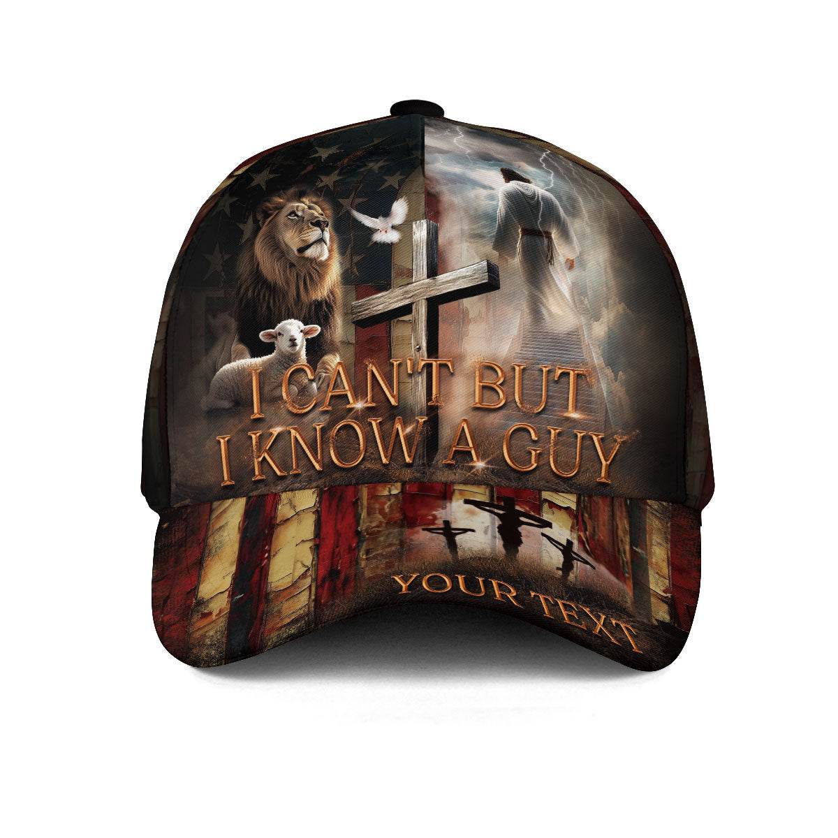 I Know a Guy – Lion & Lamb Customized Hat - Rust Field Wear
