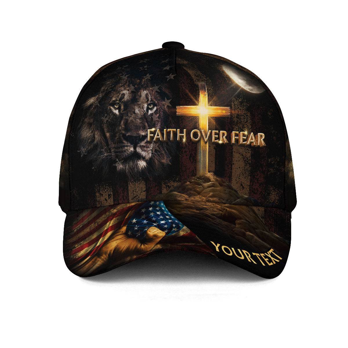 Custom Christian Faith Over Fear Hat - Rust Field Wear