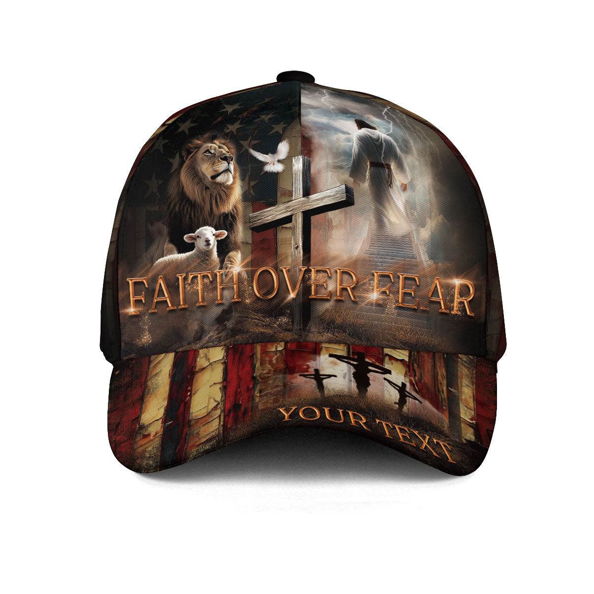 Faith Over Fear Hat – Custom Christian Cap - Rust Field Wear