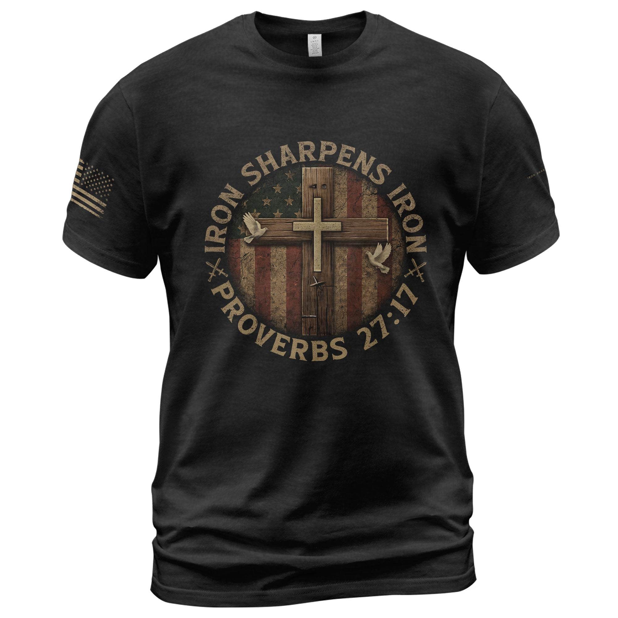 Christian Brotherhood T-Shirt – Iron Sharpens Iron - Rust Field Wear