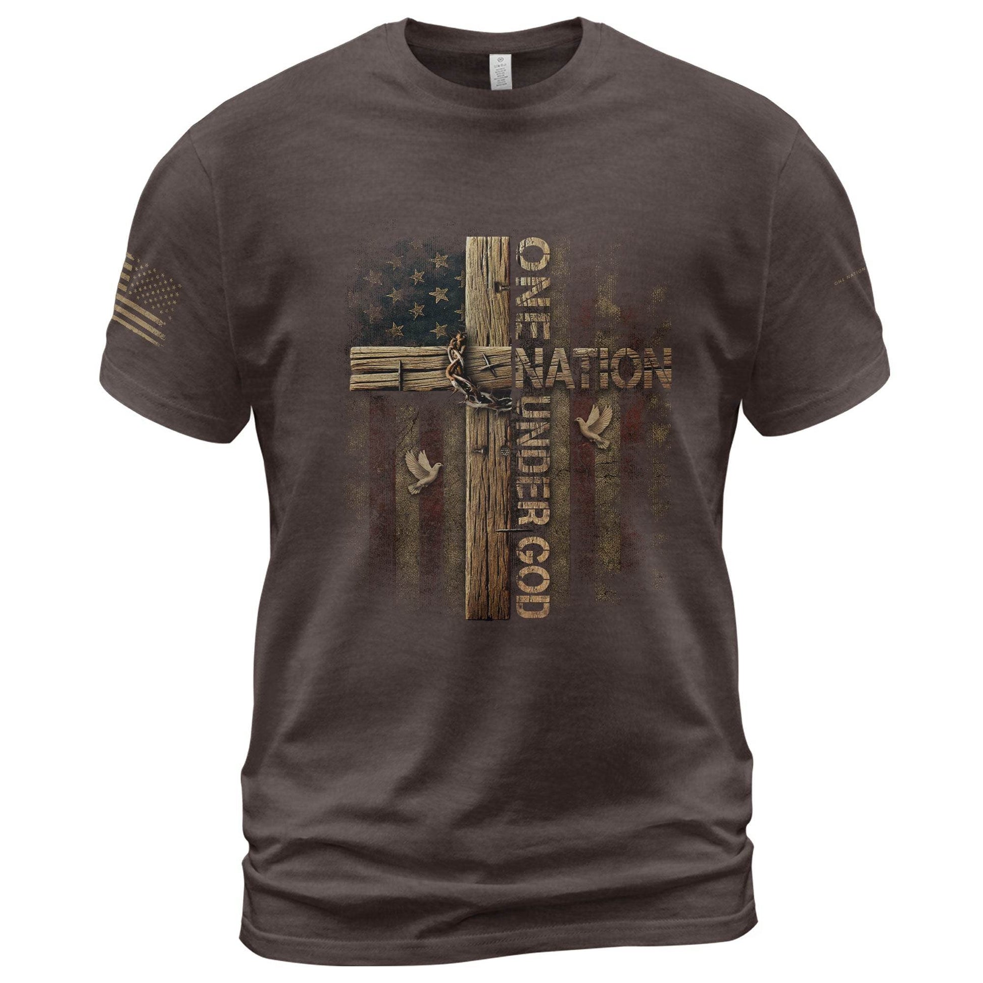 “One Nation Under God” T-Shirt - Rust Field Wear