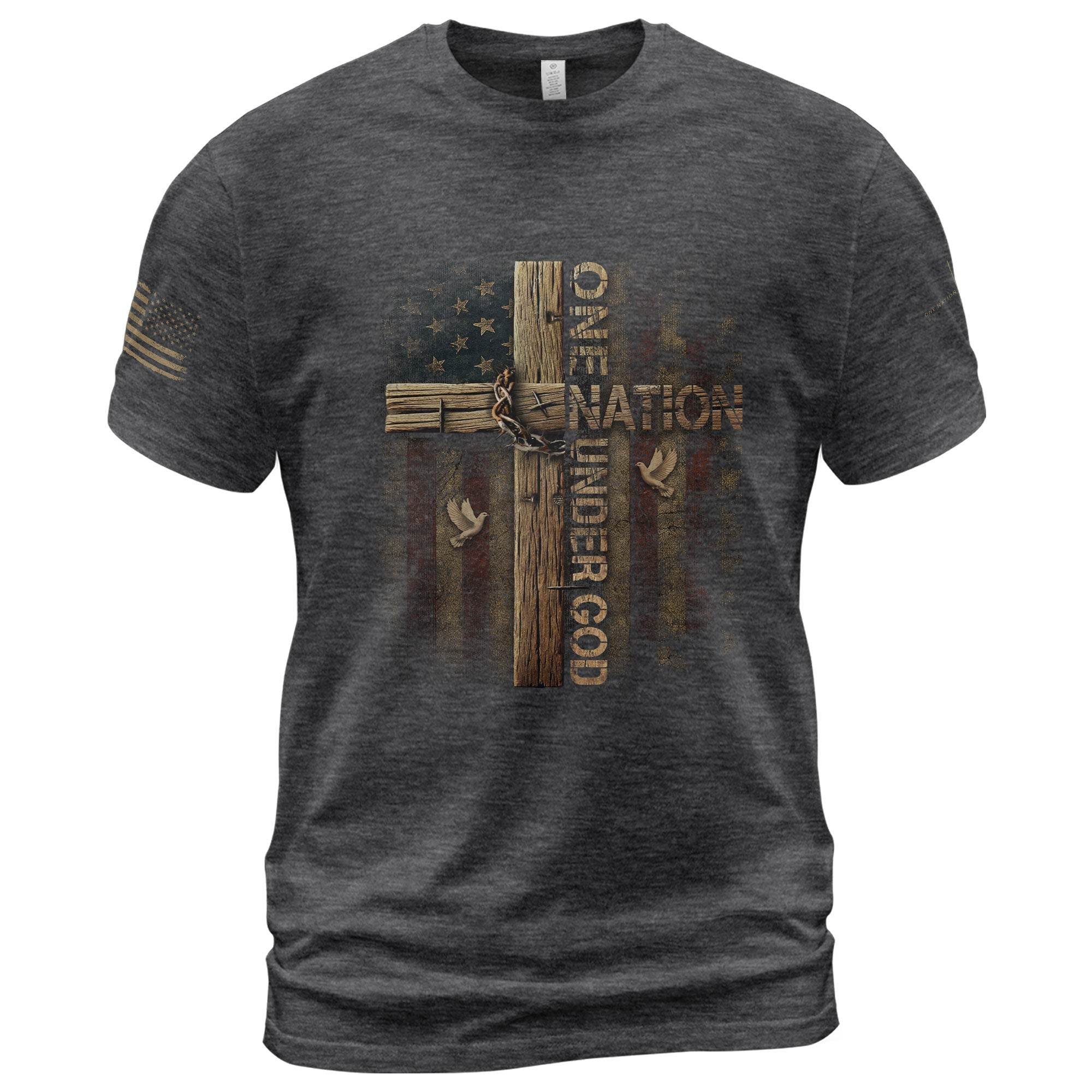 “One Nation Under God” T-Shirt - Rust Field Wear