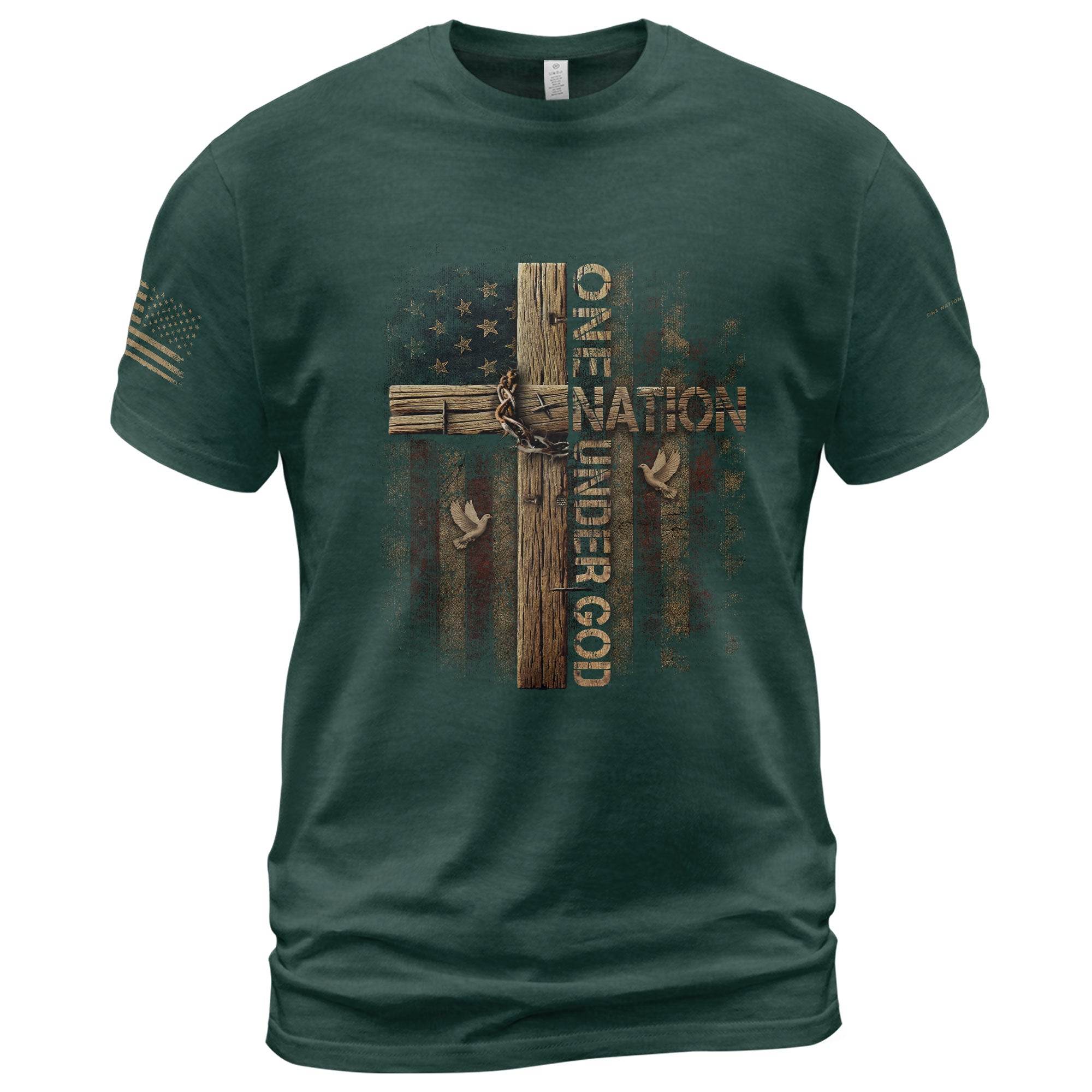 “One Nation Under God” T-Shirt - Rust Field Wear