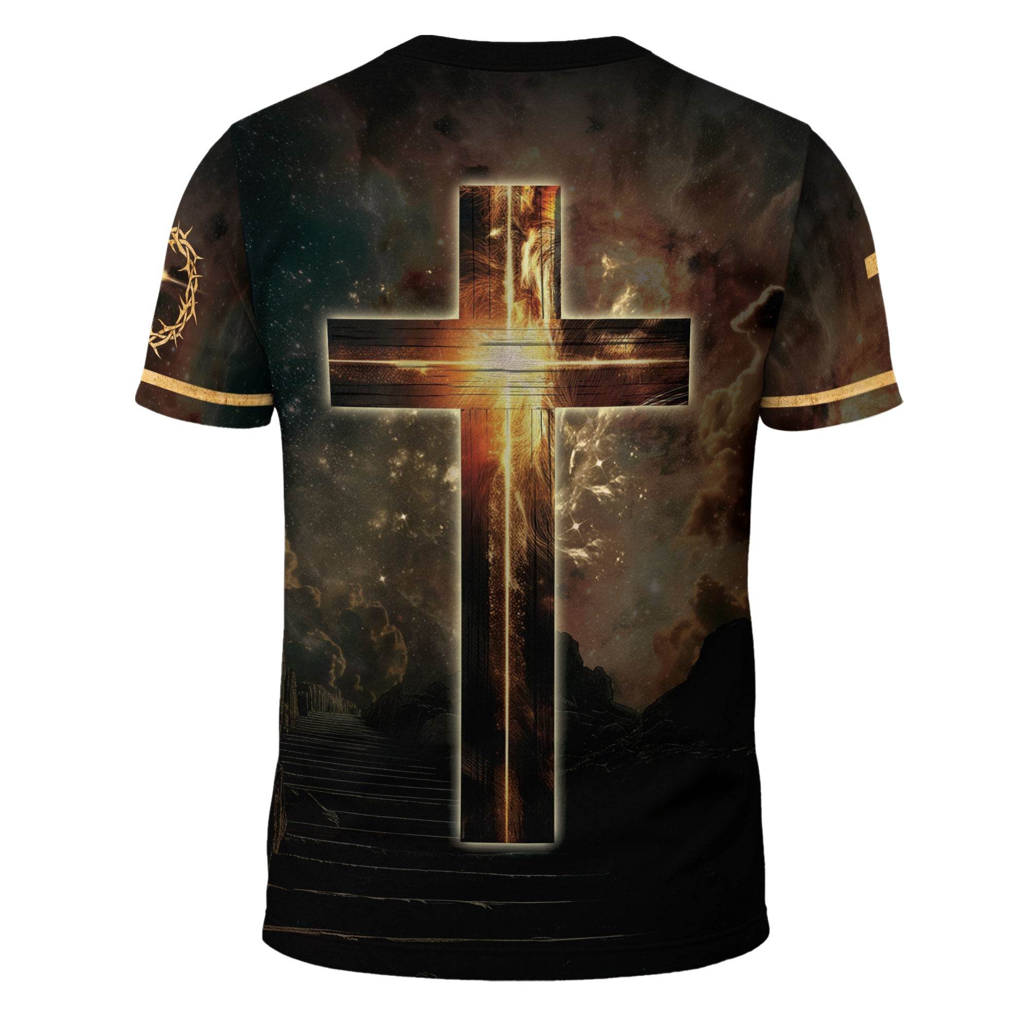 "Jesus Is Coming Back" Glowing Cross Of Light Faith T-Shirt