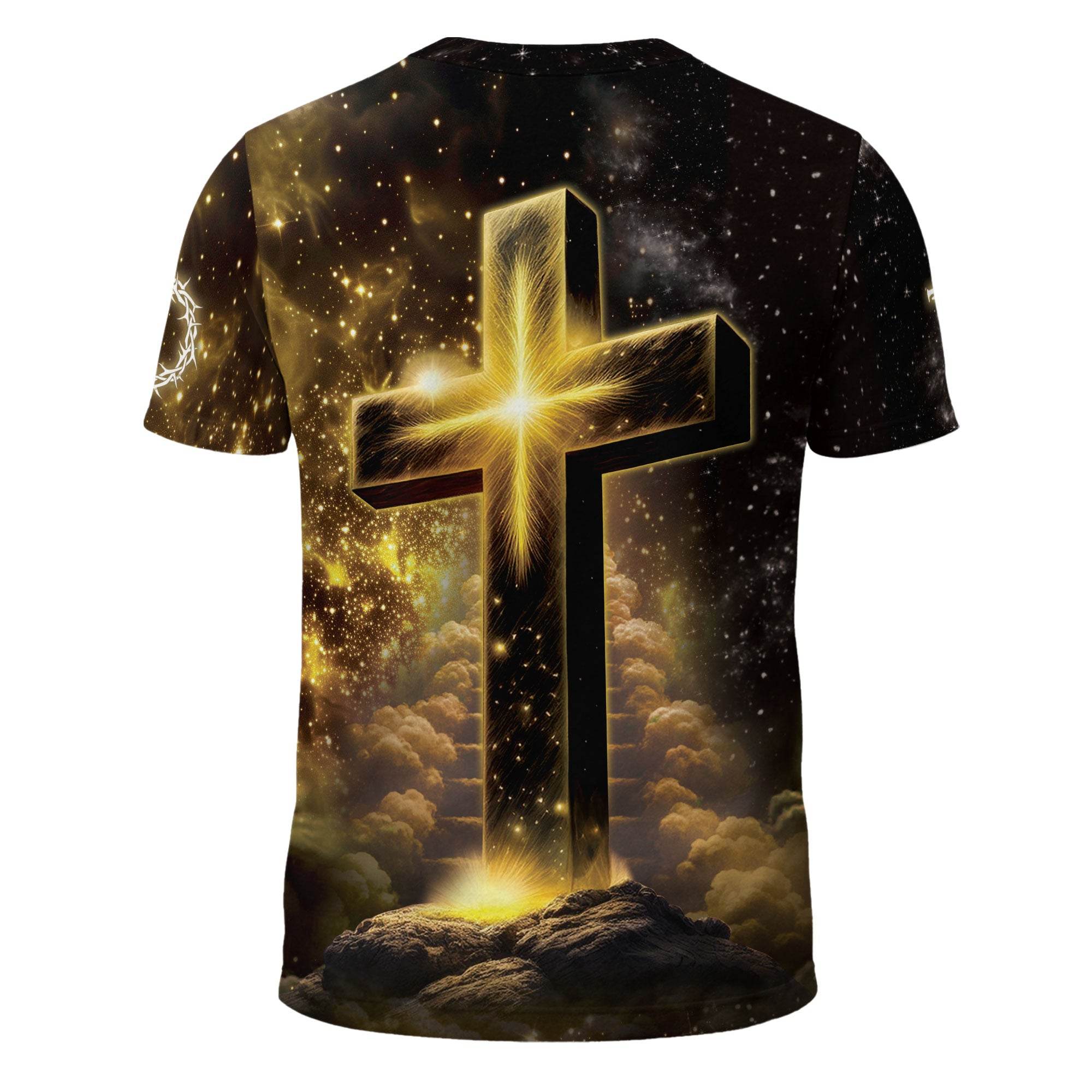 Jesus The Way The Truth The Life Cross Lion Lamb T-Shirt - Rust Field Wear