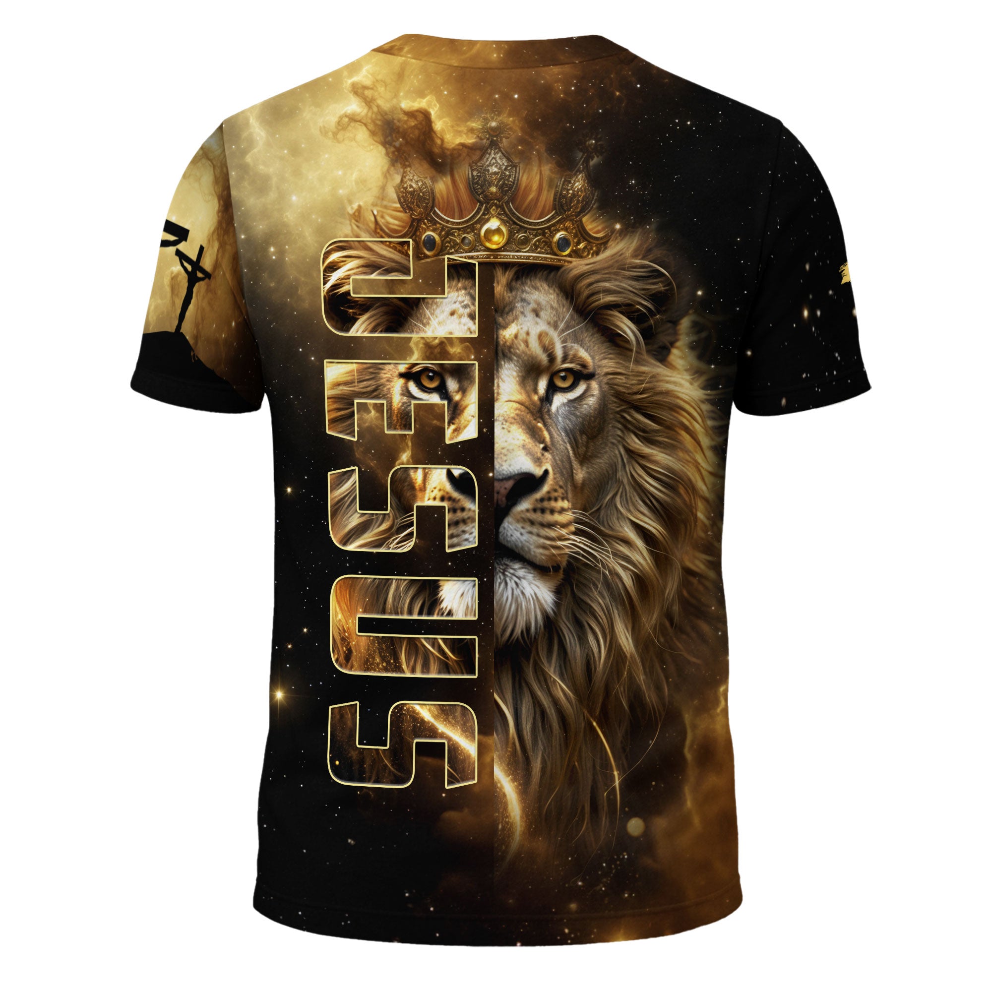 Crown of Thorns Jesus And Lion Of Judah Christian The Way The Truth The Life T-Shirt