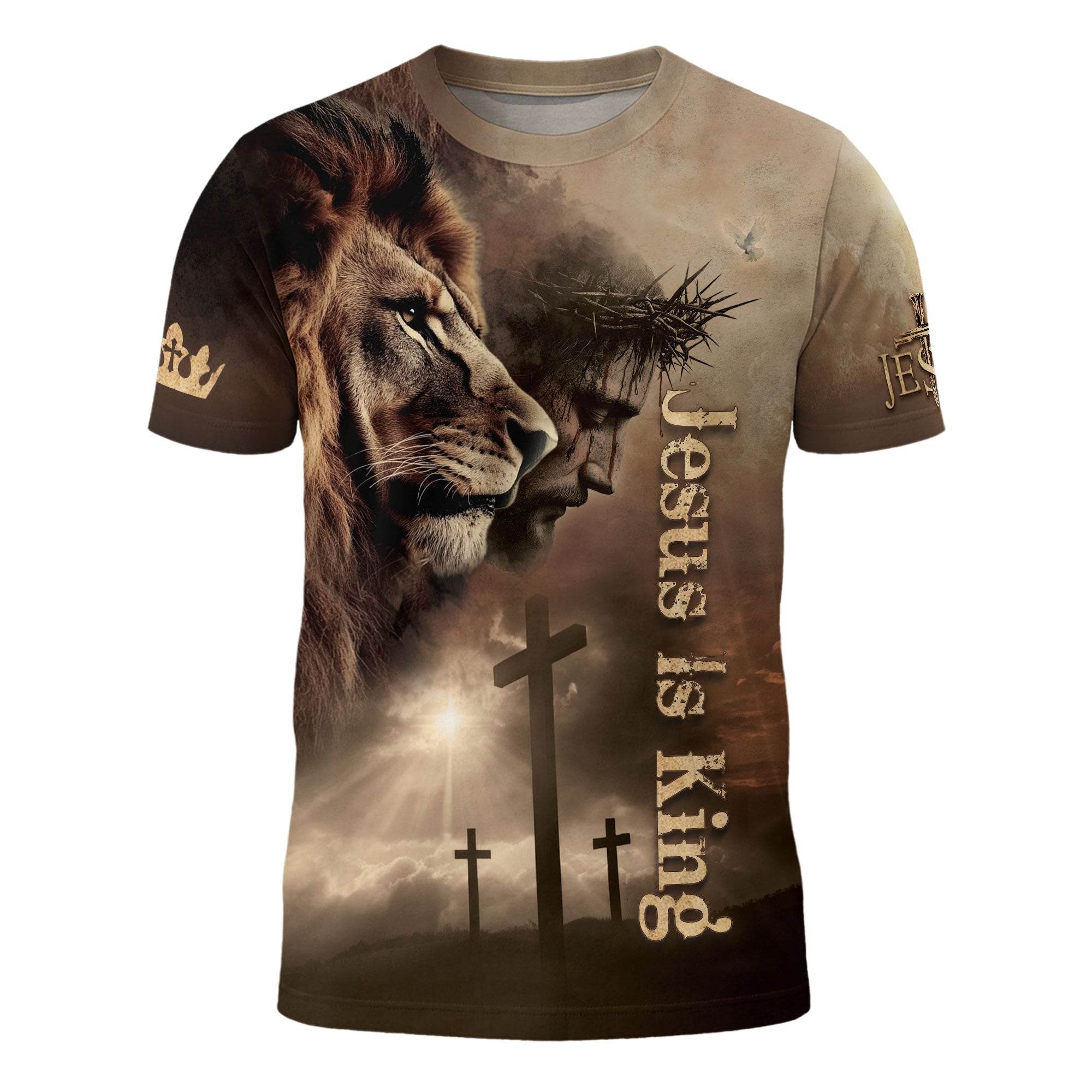 Jesus Is King Shirt – Bold Christian Graphic Tee - Rust Field Wear