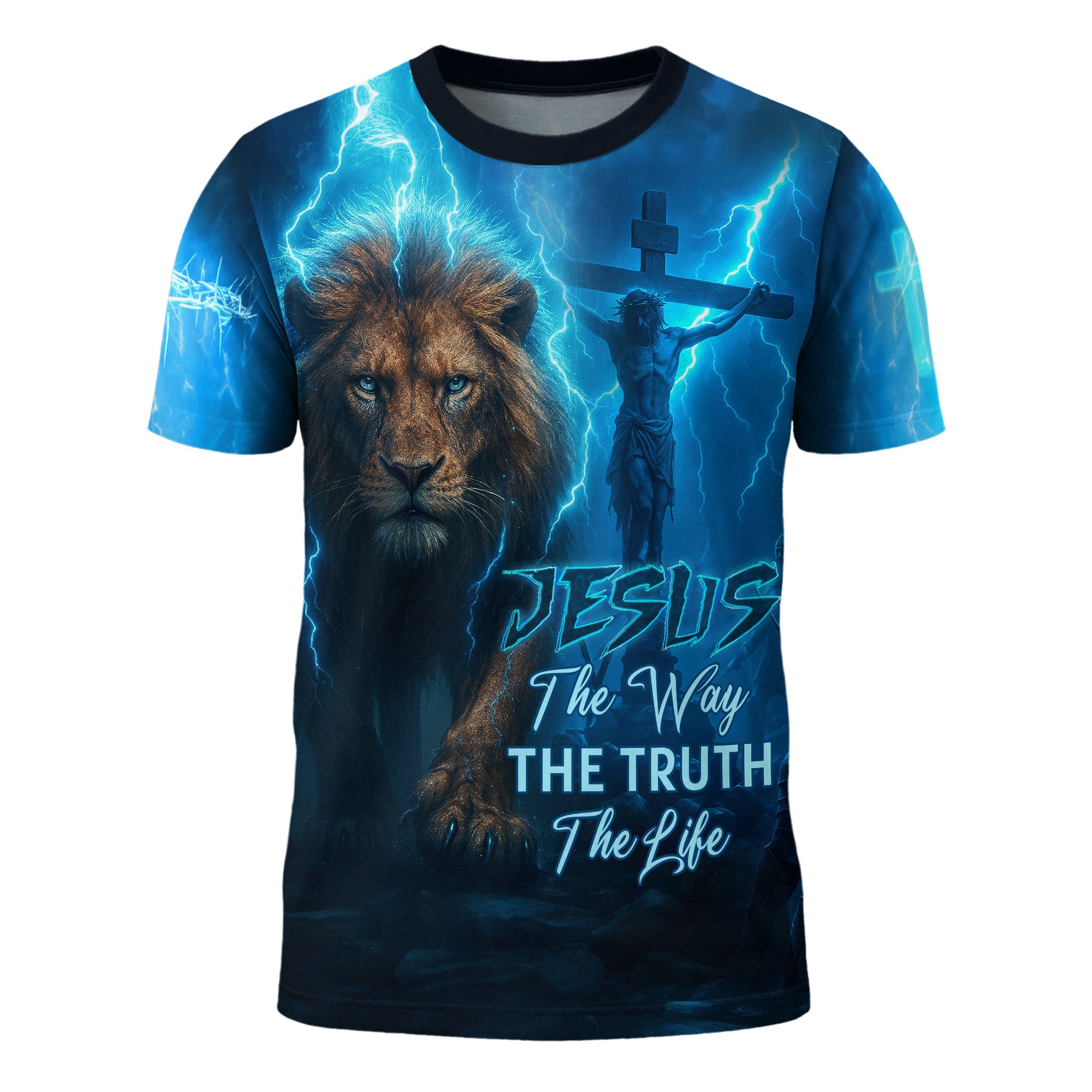 Jesus The Way The Truth The Life Lion Christian Thunder Edition T-Shirt