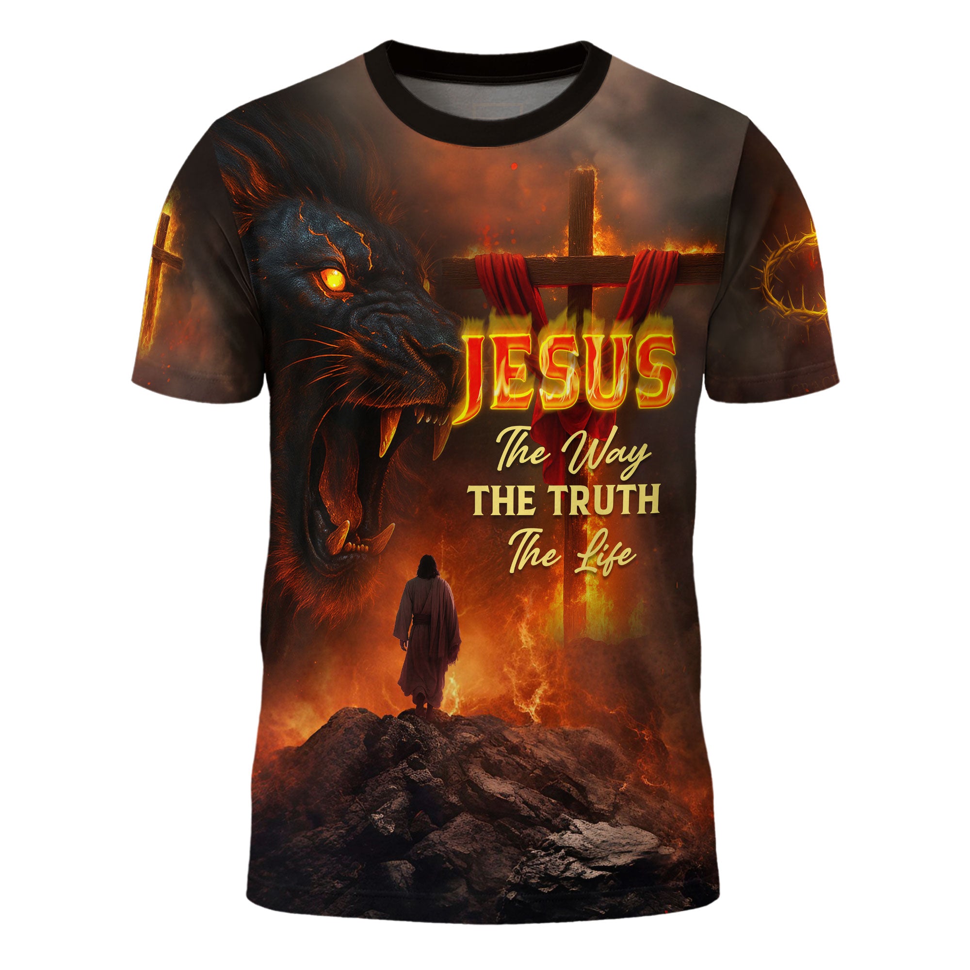 Jesus The Way The Truth The Life Lion of Judah T-Shirt