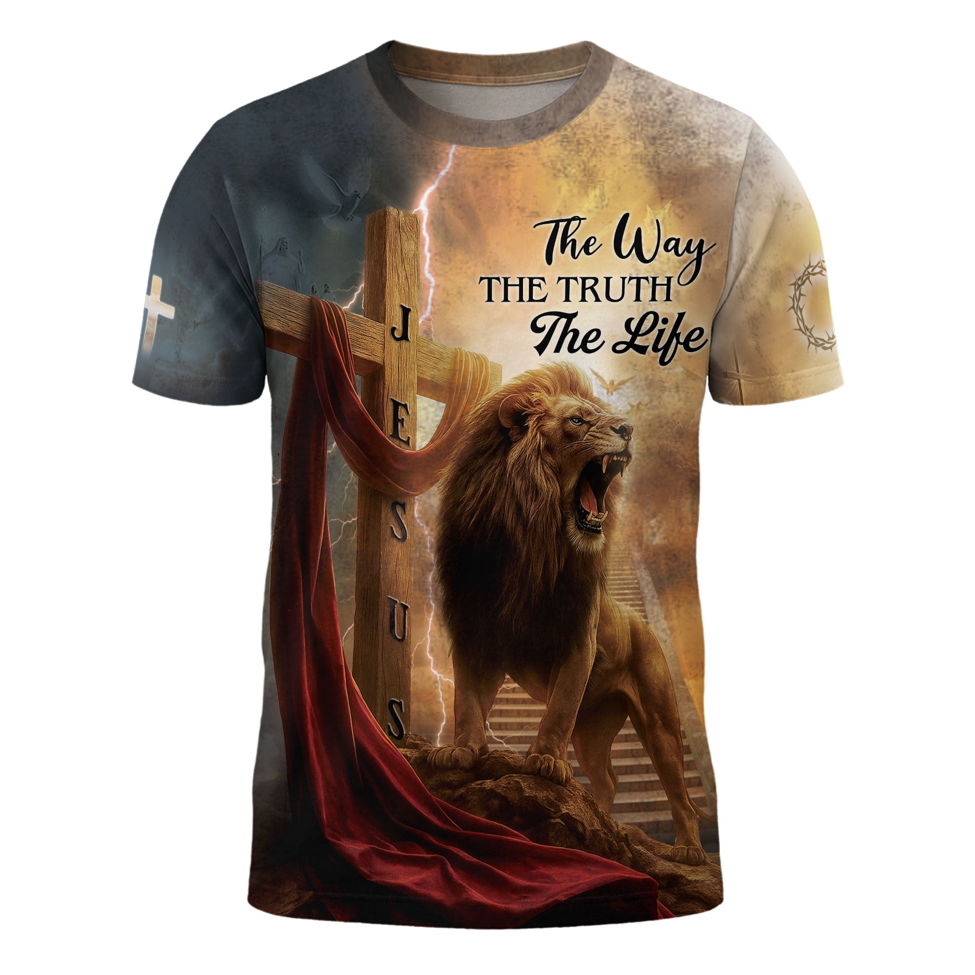 The Lion's Roar In The Storm "The Way The Truth The Life" T-Shirt